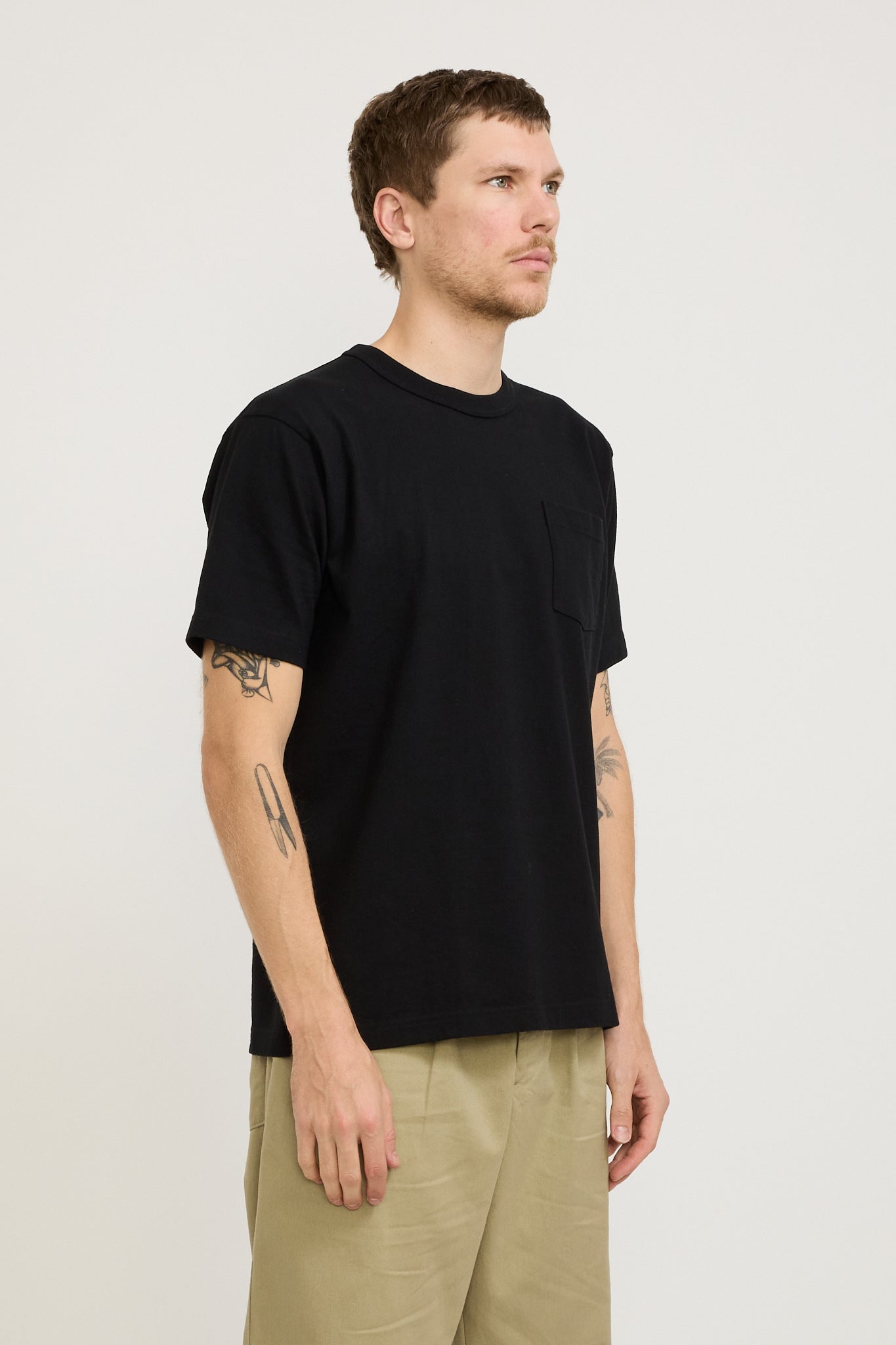 Sugar Cane | Whitesville S/S Pocket Tee Black | Maplestore