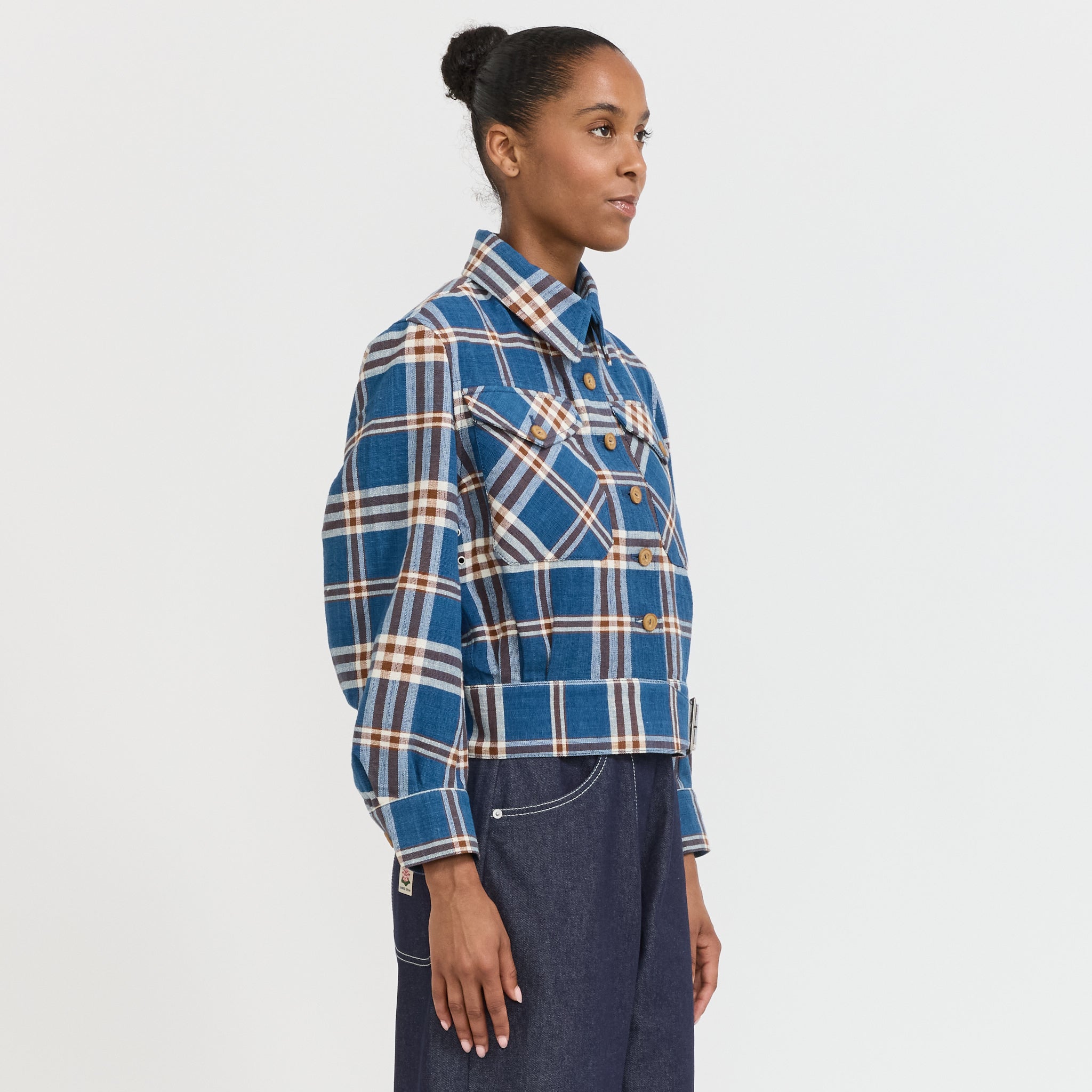 Wmenswear | Despatch Jacket Indigo Check | Maplestore