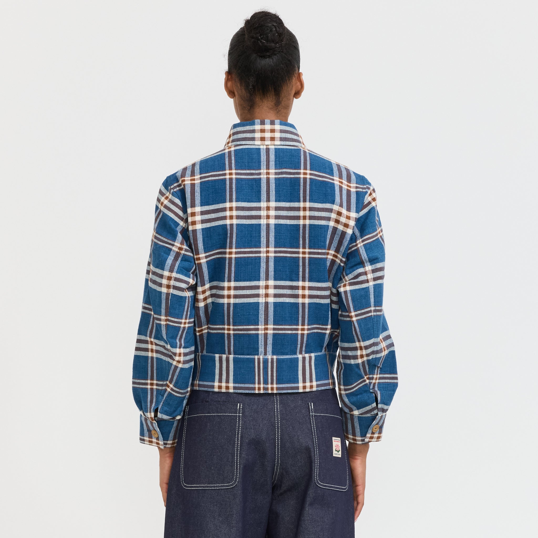 Wmenswear | Despatch Jacket Indigo Check | Maplestore