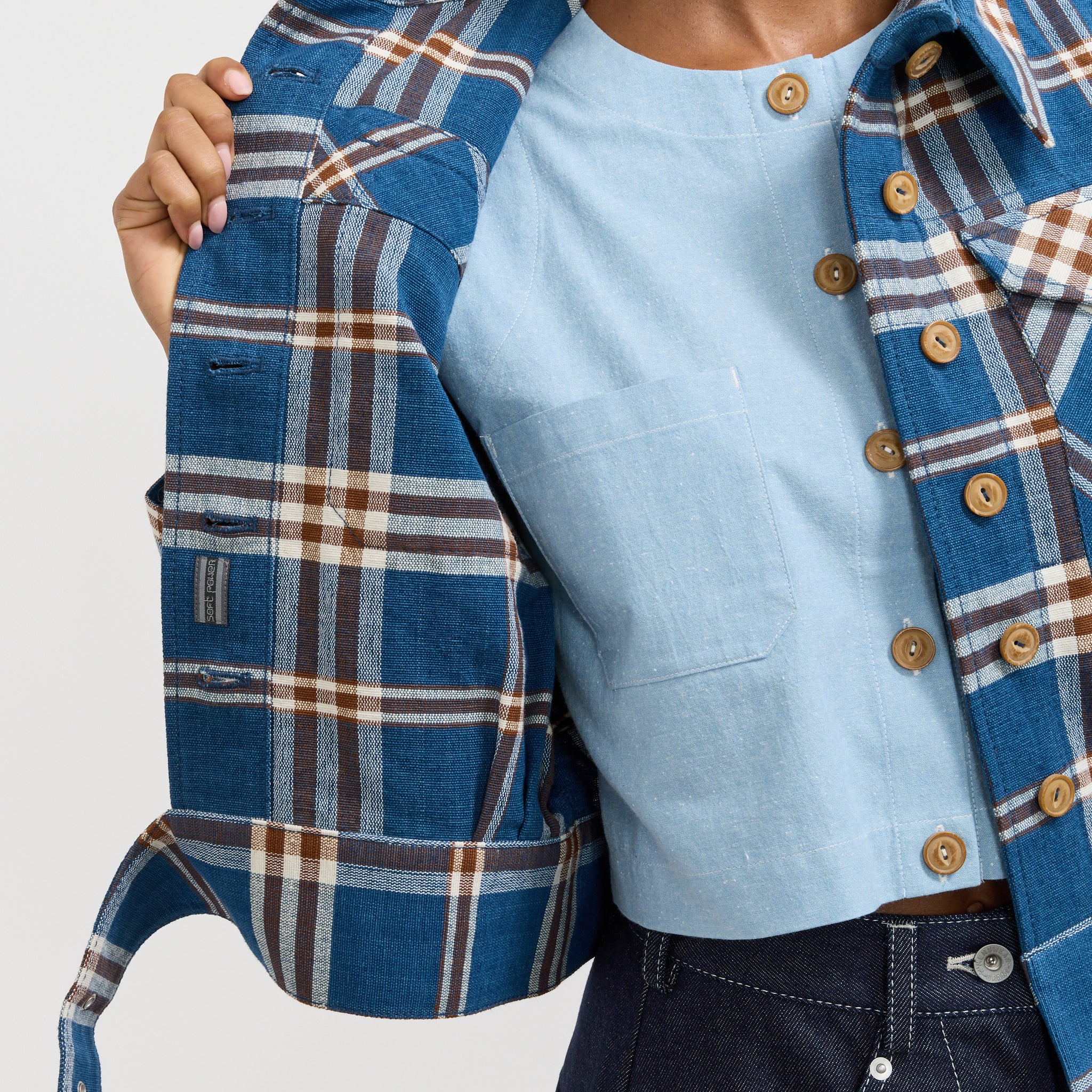 Wmenswear | Despatch Jacket Indigo Check | Maplestore