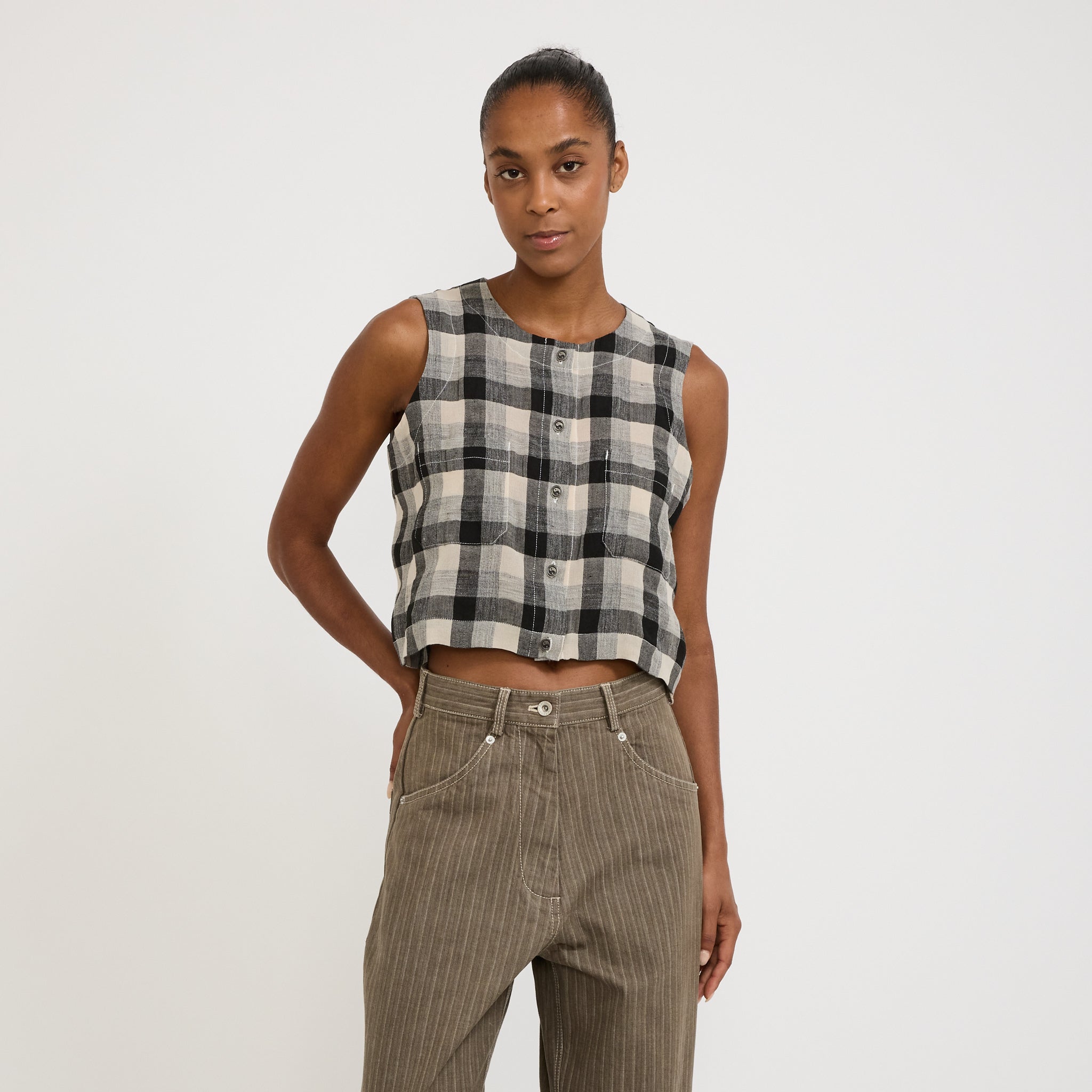Naa Shirt Grey Check
