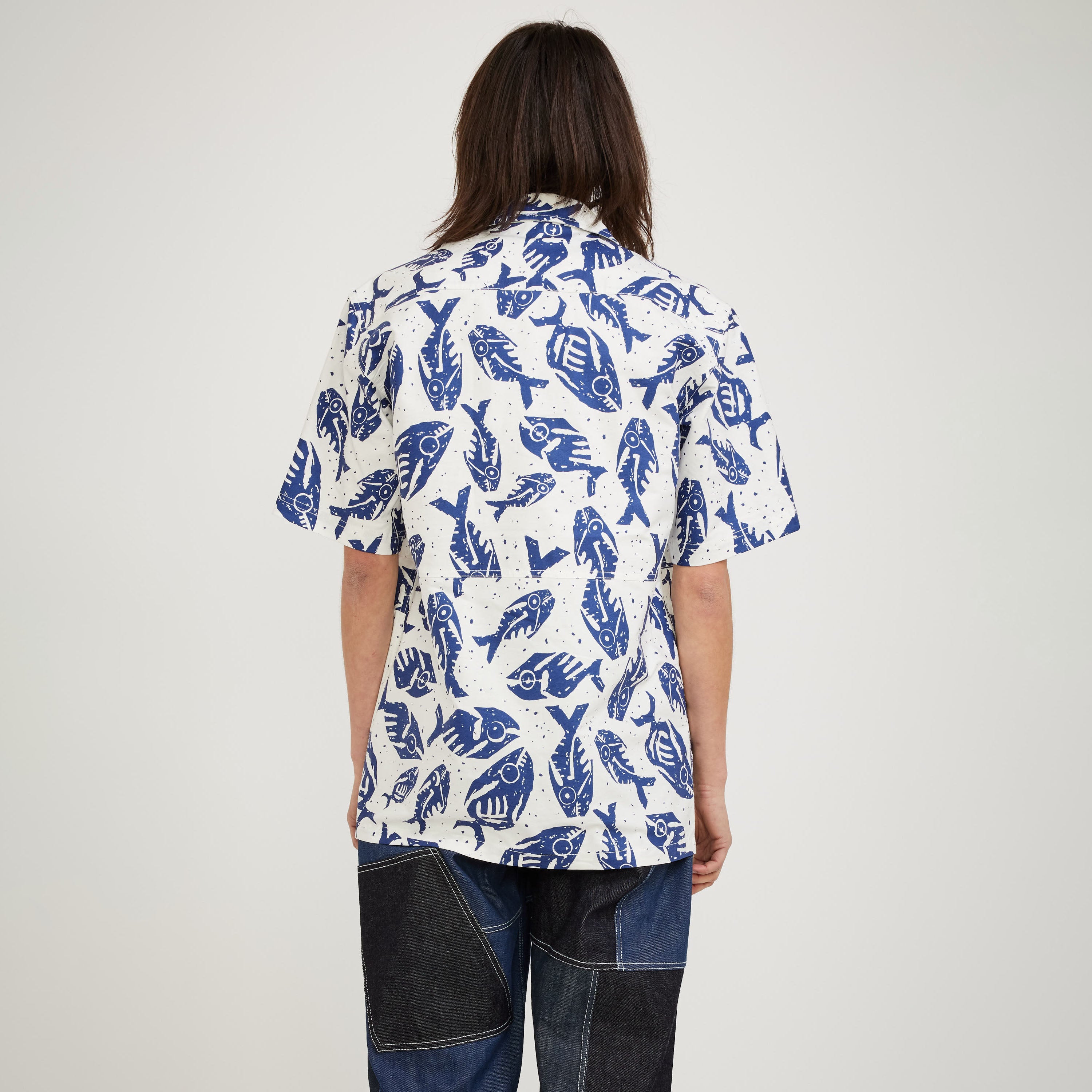 Unisex Rec Shirt Navy/White