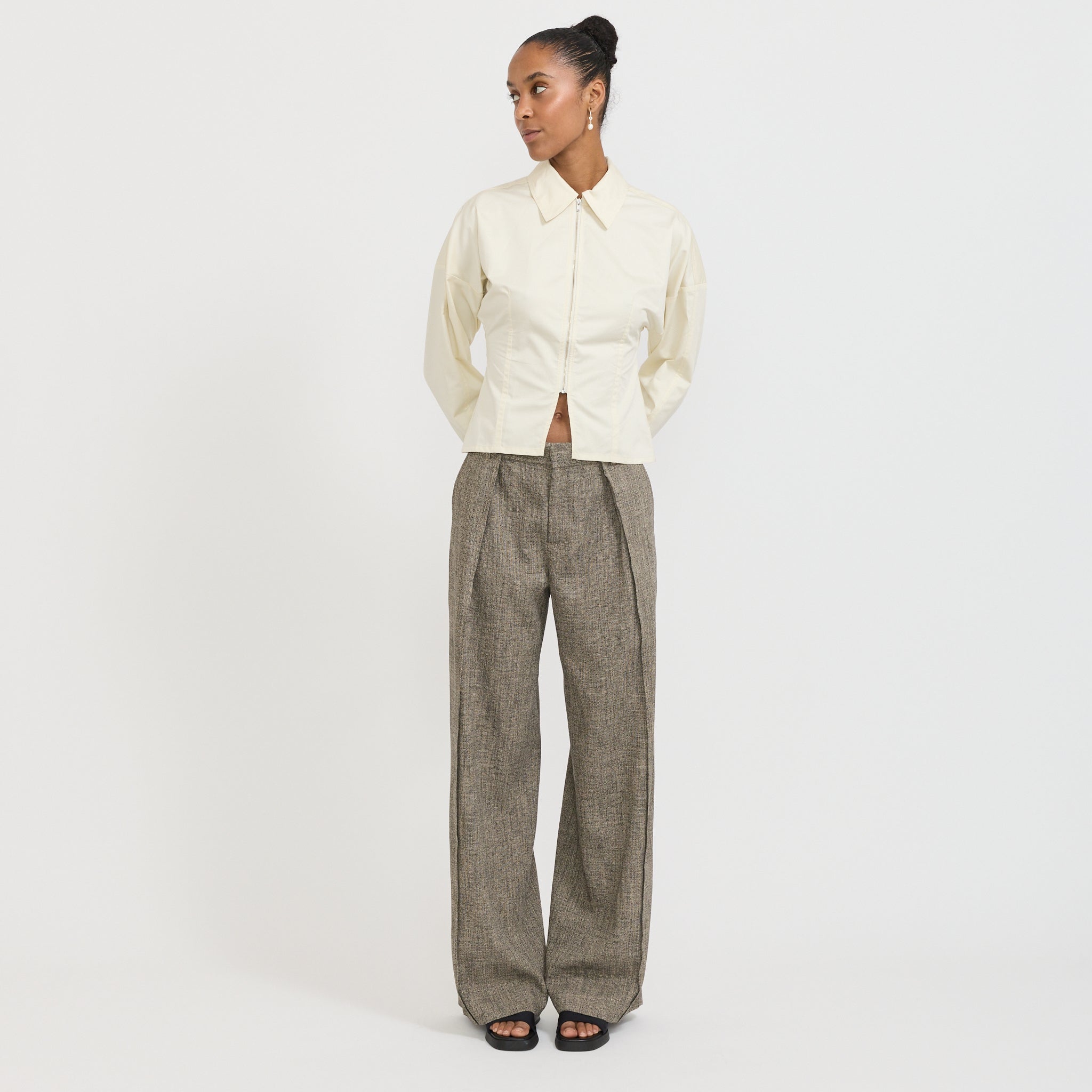 Won Hundred | Kila Trousers Salt and Pepper | Maplestore