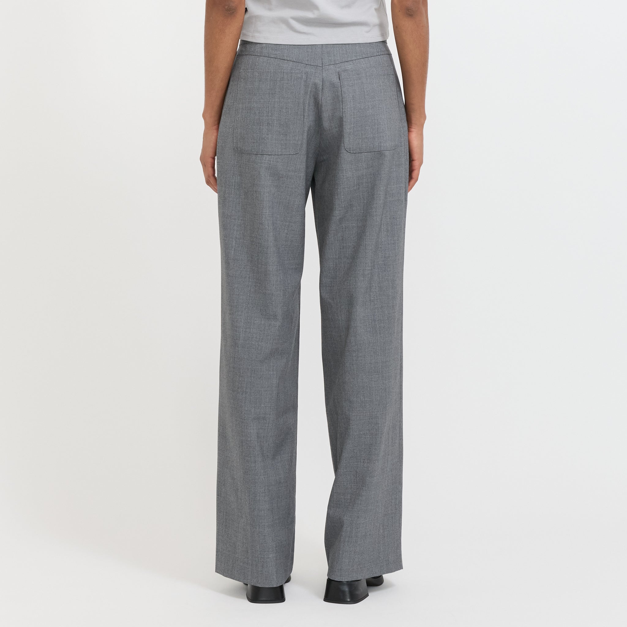 Won Hundred | Lulu Trousers Grey Melange | Maplestore
