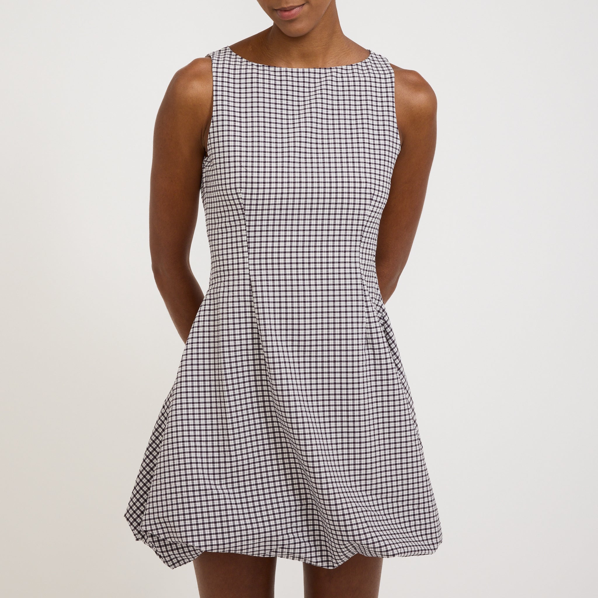 Bobbie Mini Dress Black Gingham