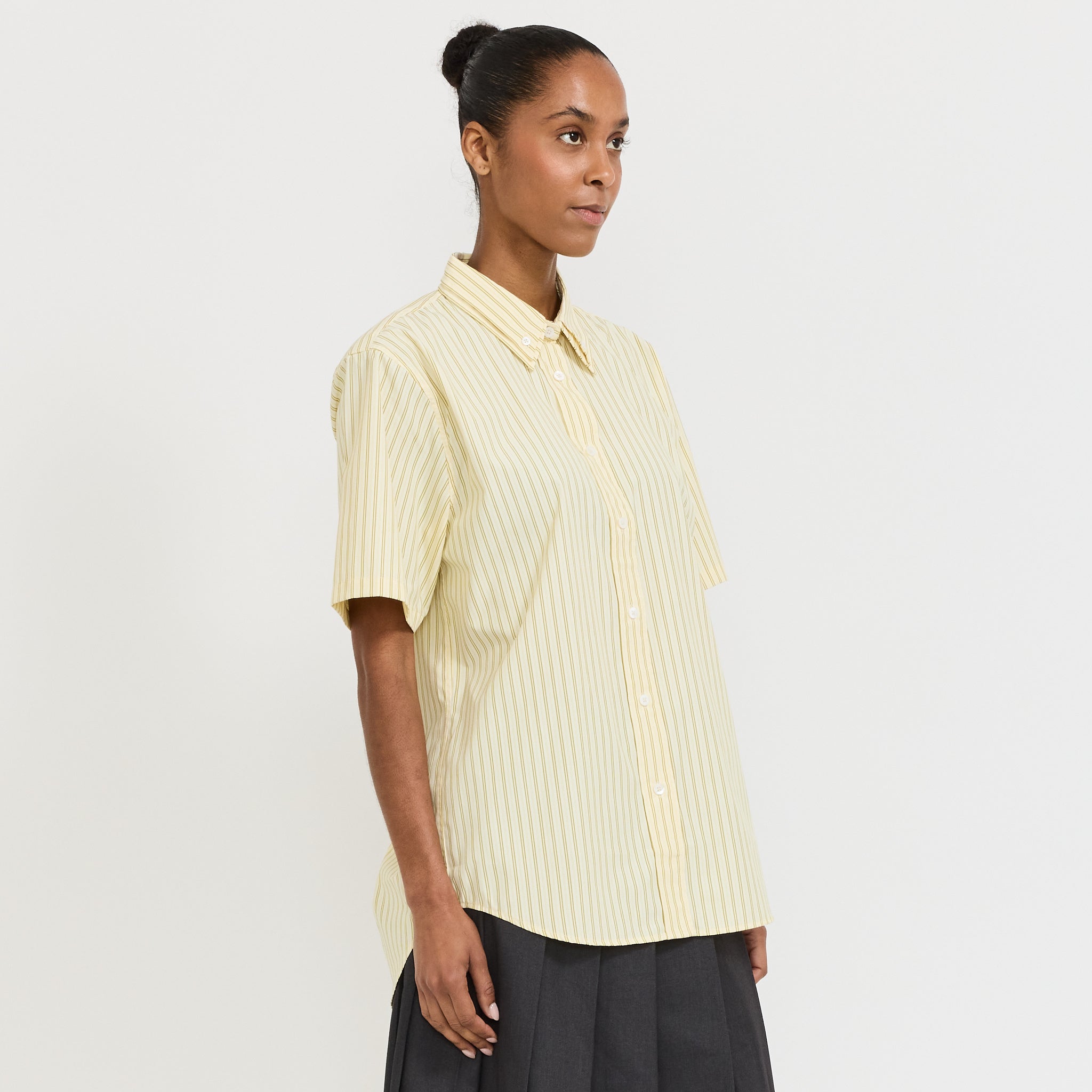 Wynn Hamlyn | Double Collar Shirt Butter | Maplestore
