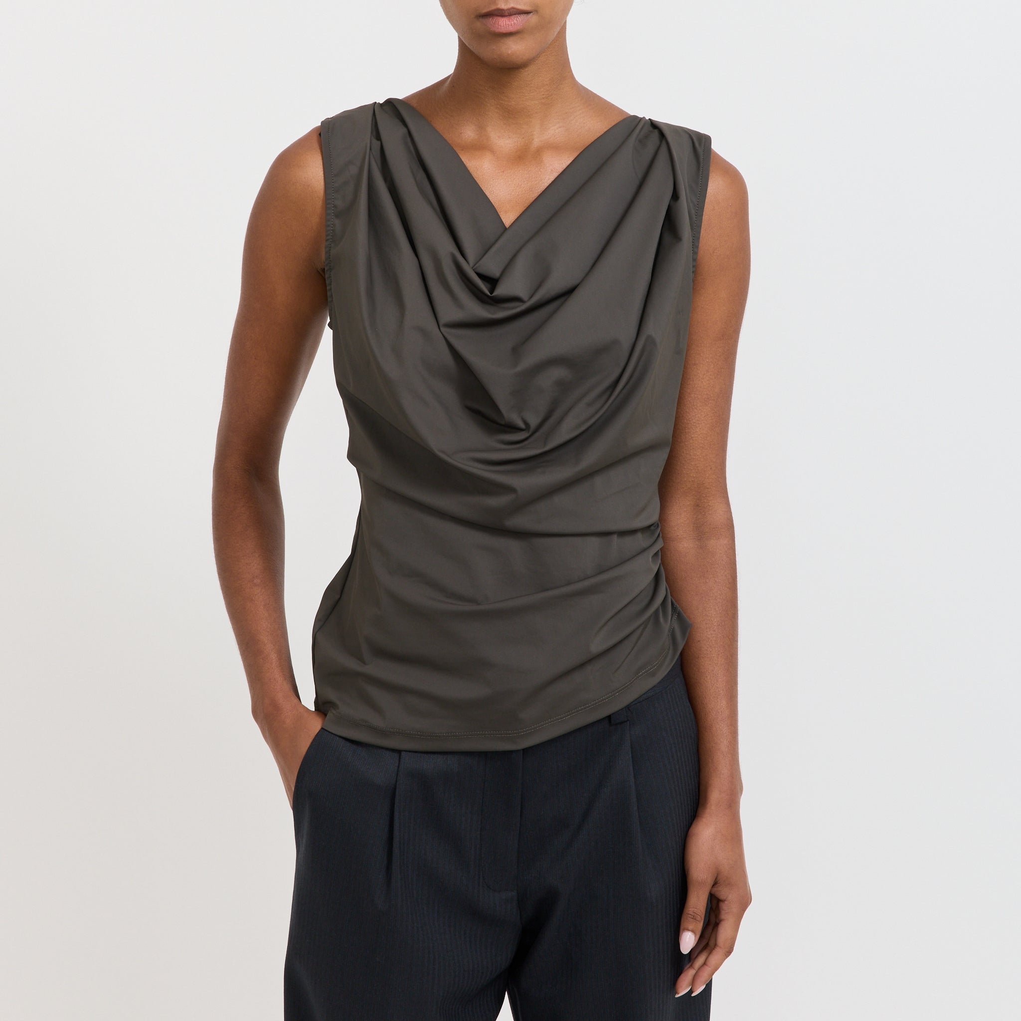 Wynn Hamlyn | Lori Knit Top Slate Grey | Maplestore