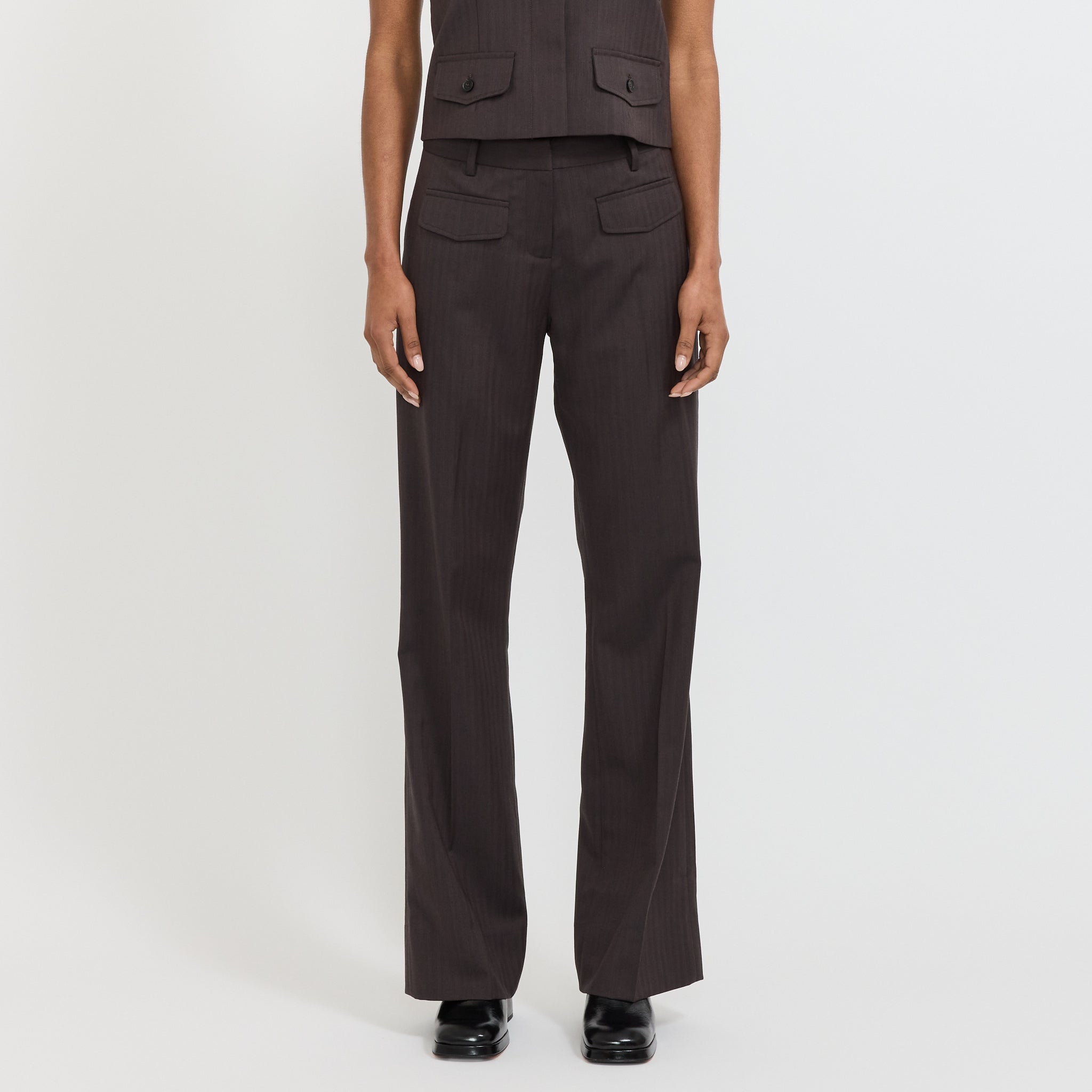 Low Rise Utility Trouser Chocolate