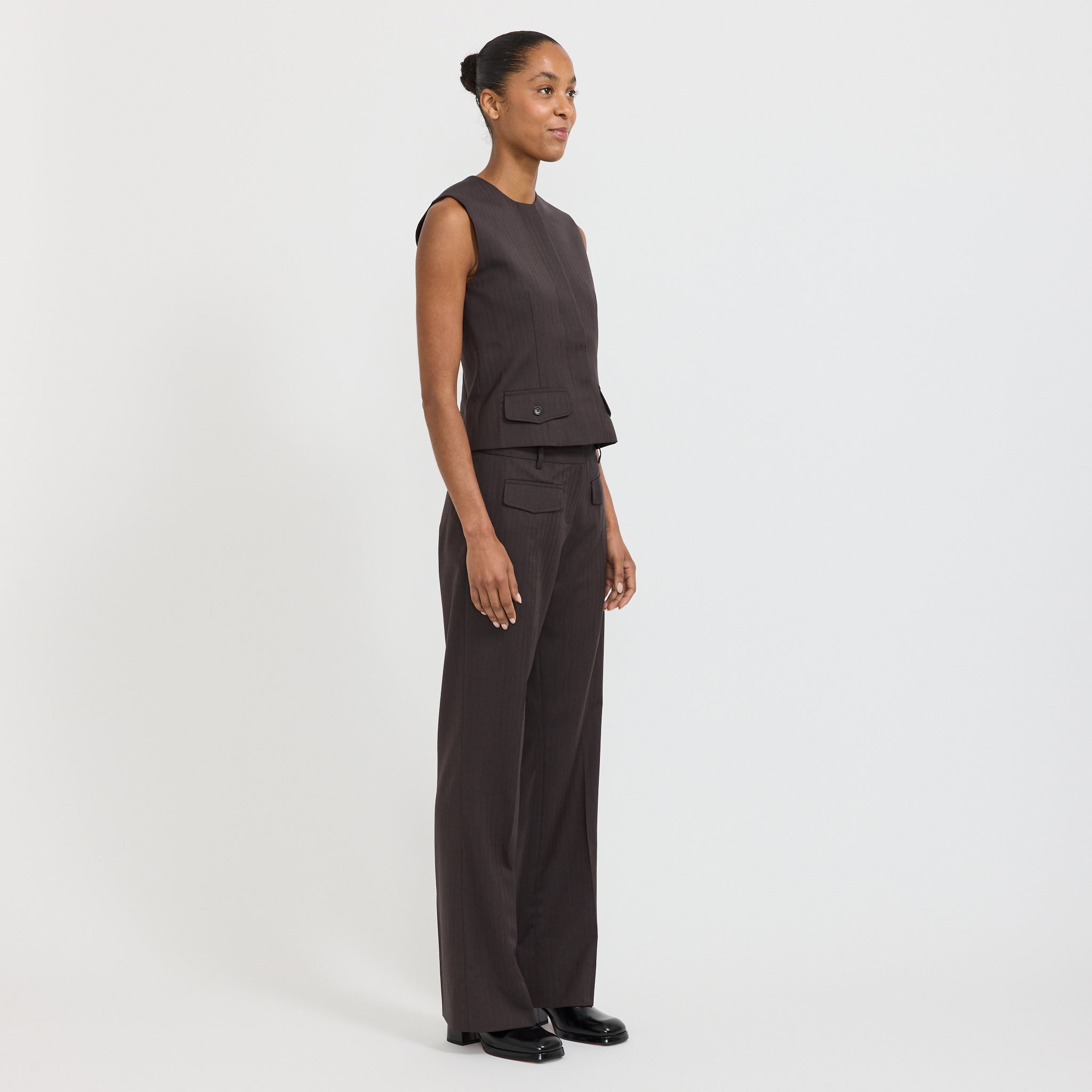 Low Rise Utility Trouser Chocolate
