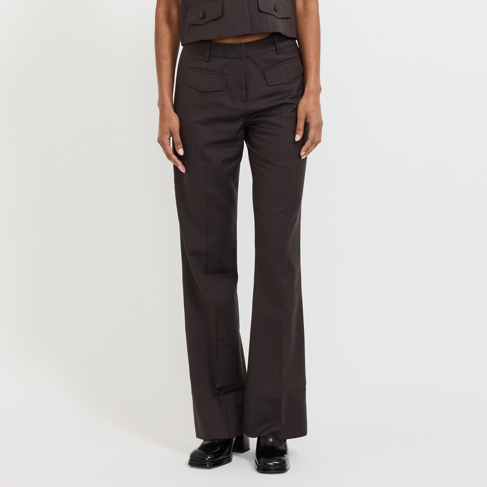 Low Rise Utility Trouser Chocolate