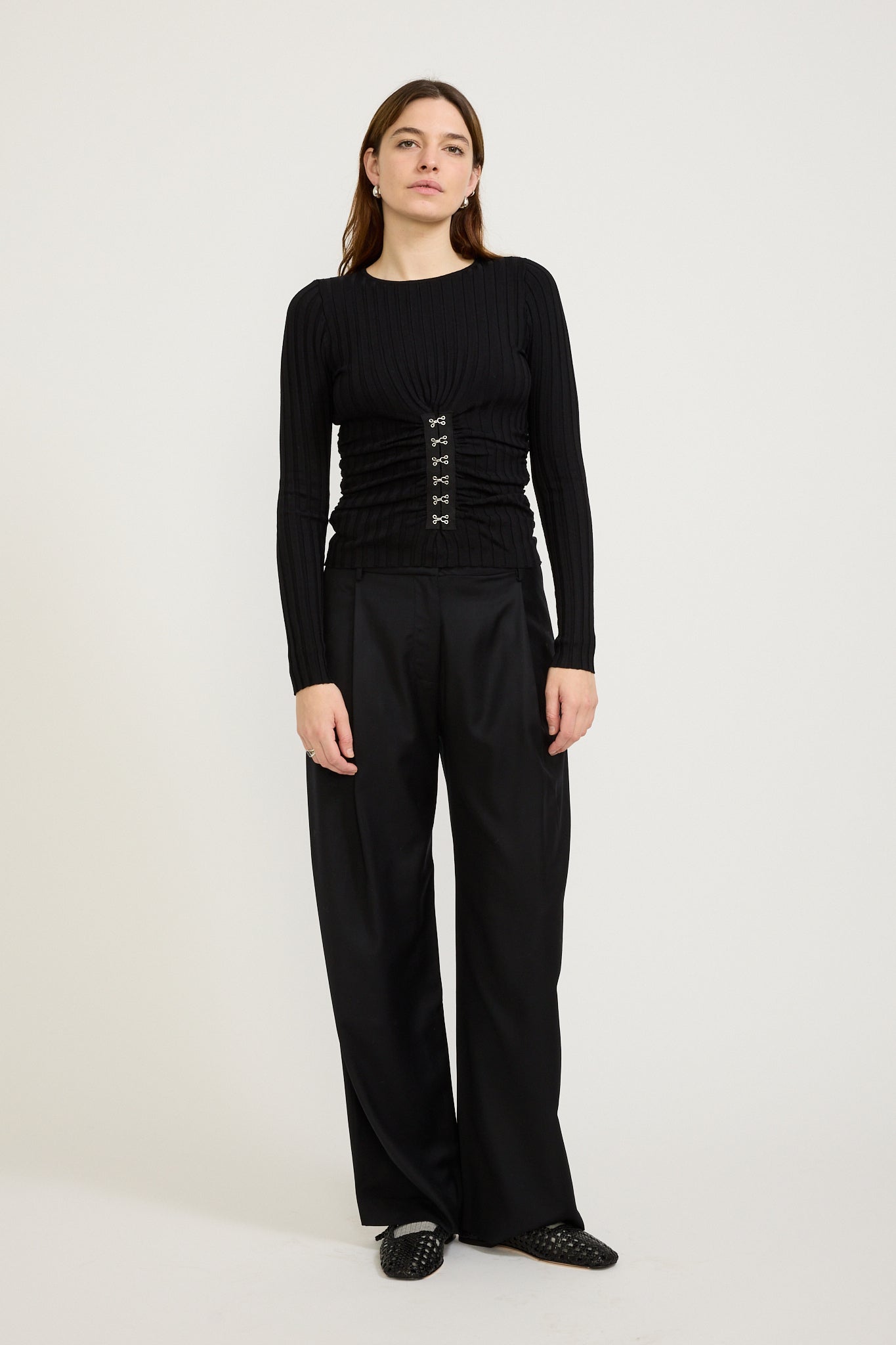 Wynn Hamlyn | Olivia Knit Top Black | Maplestore