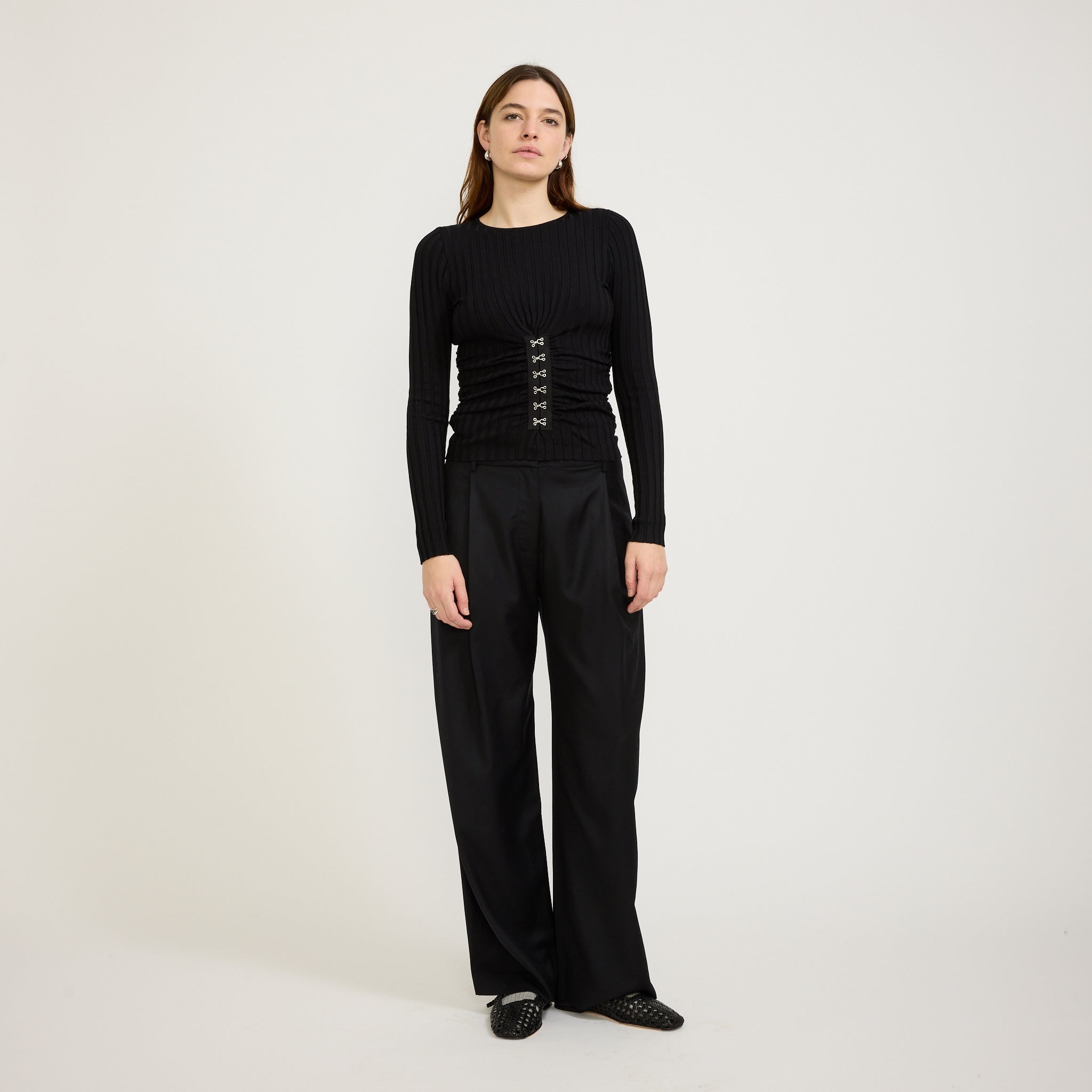 Olivia Knit Top Black