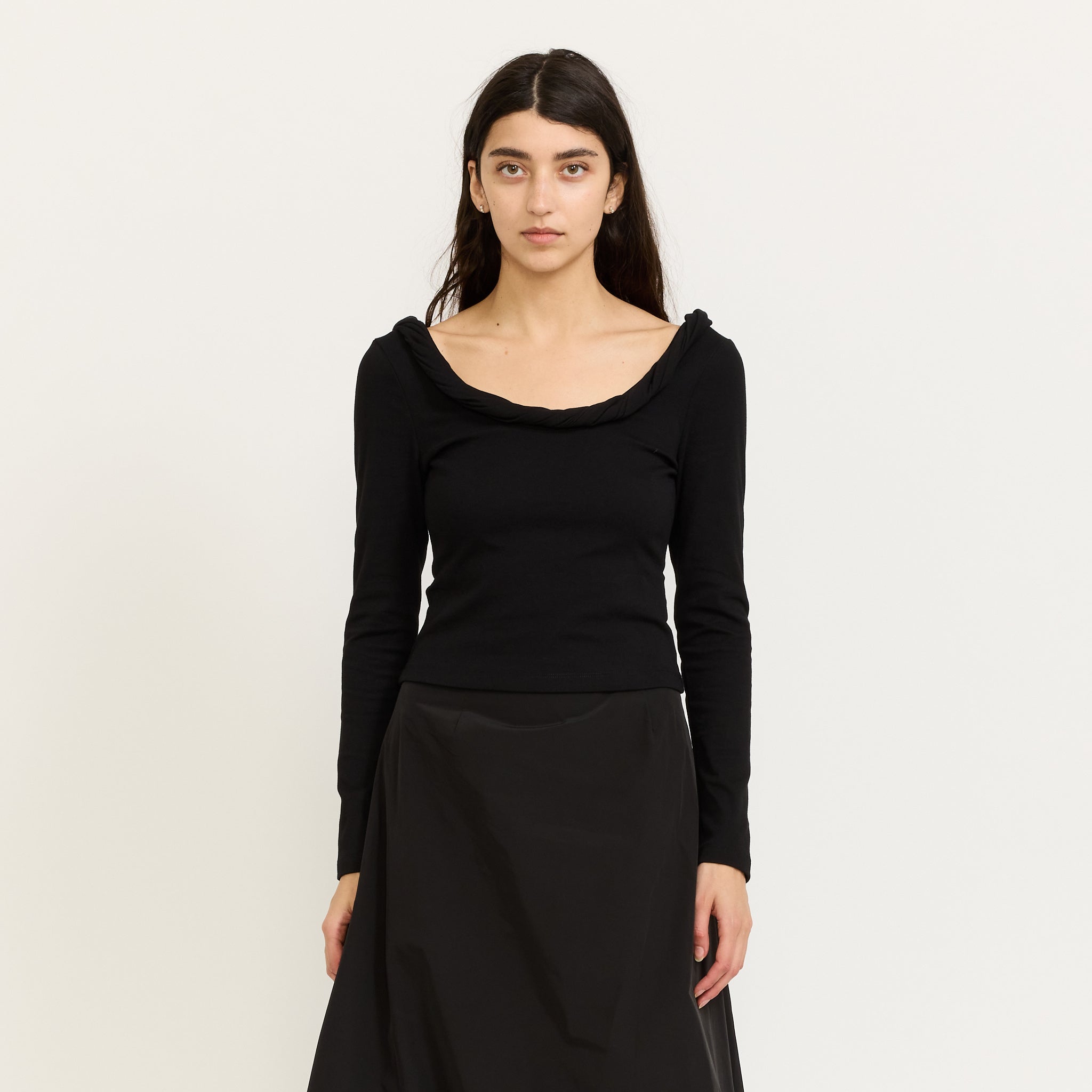 Ophelia Long Sleeve Top Black