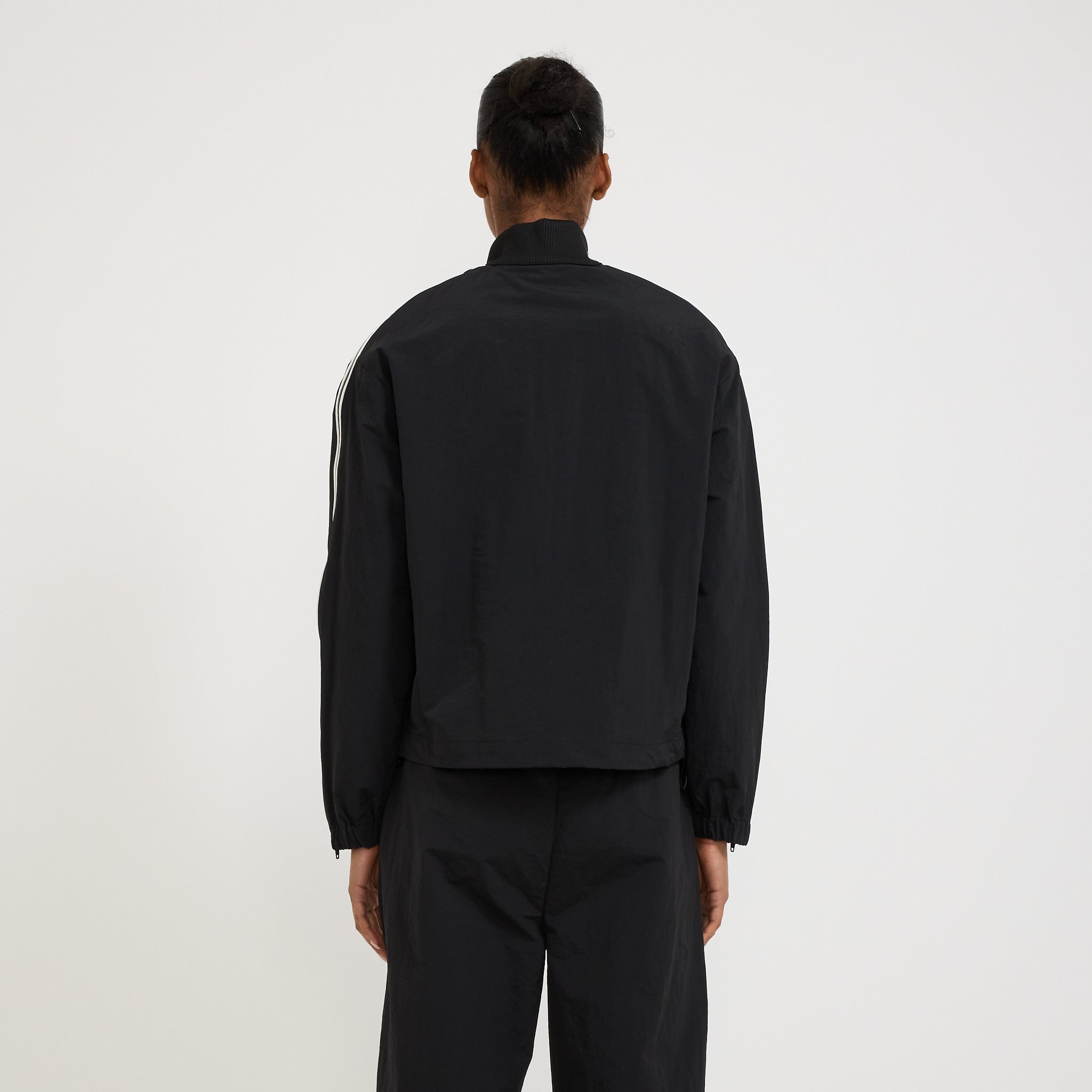 Zipper Sleeve Bungy Jacket Black/White