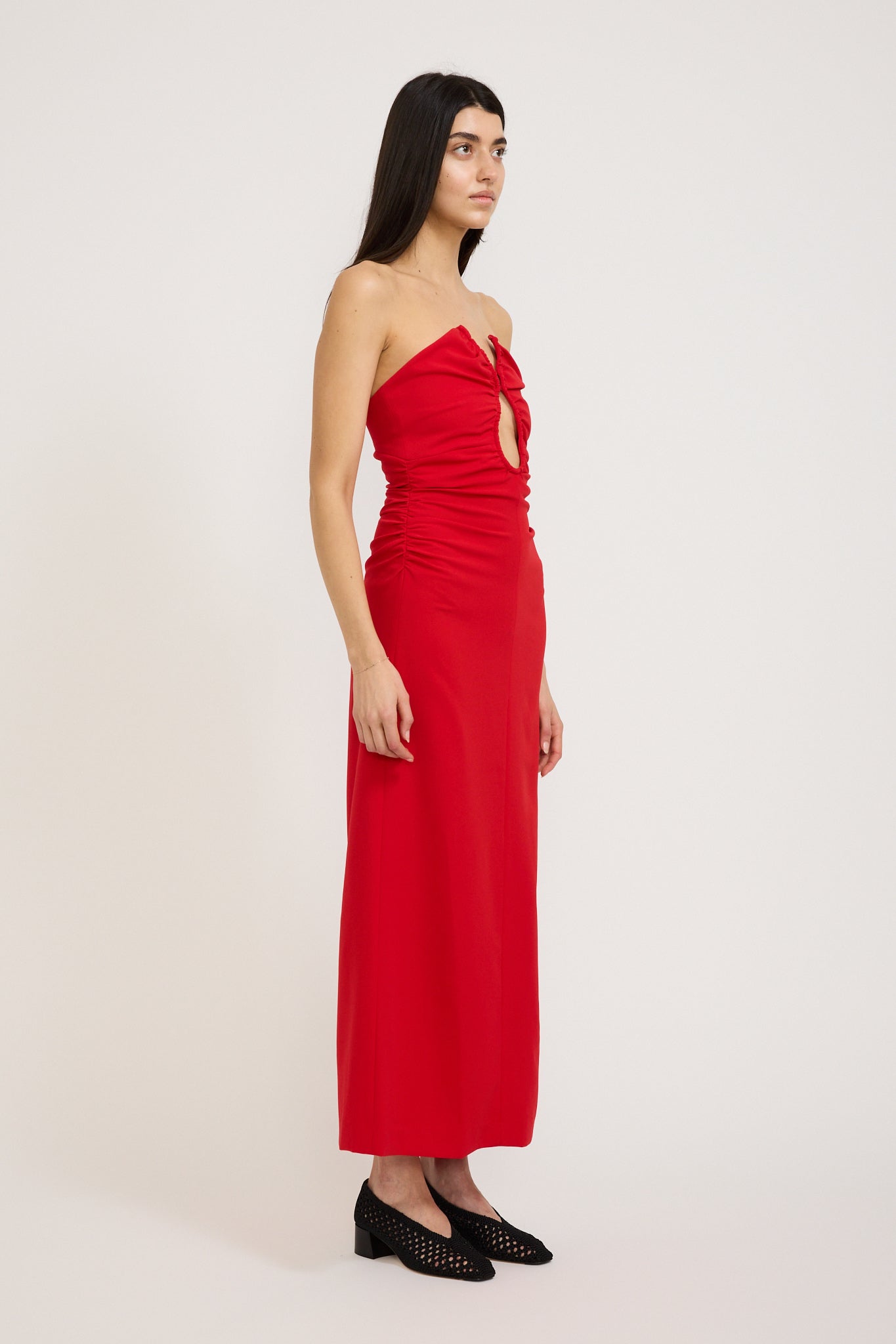 Wynn Hamlyn | Zoe Bodice Dress Red | Maplestore