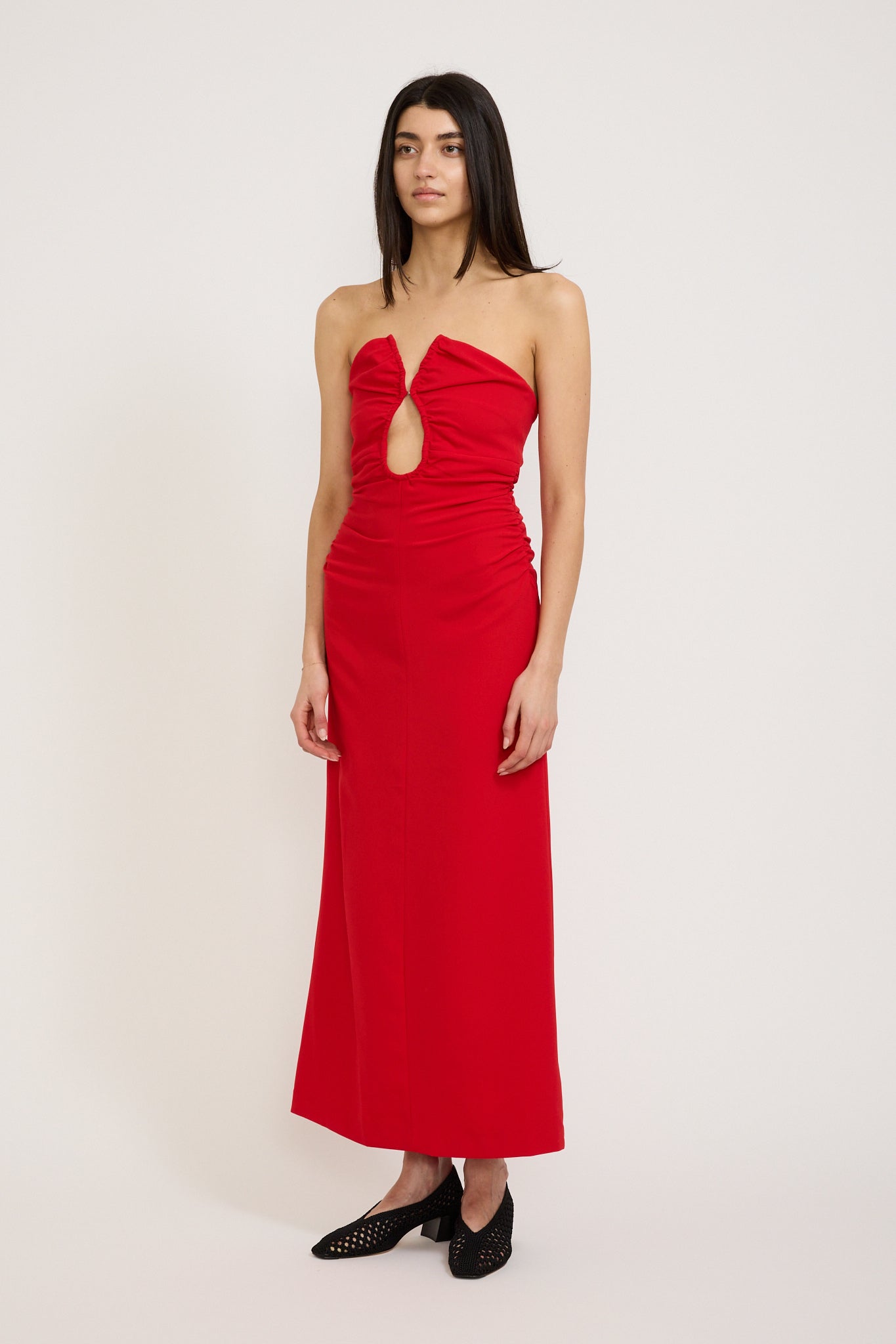 Wynn Hamlyn | Zoe Bodice Dress Red | Maplestore