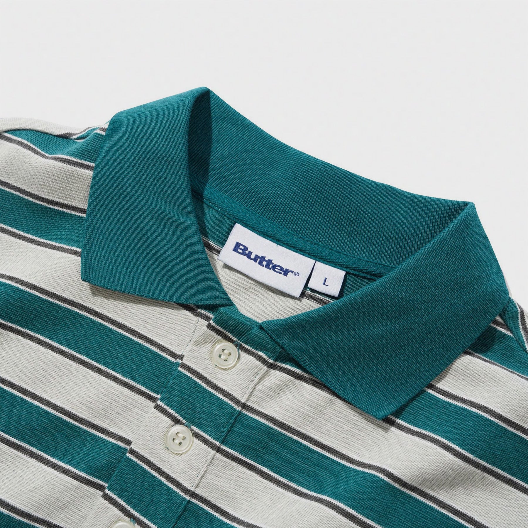 Witness Stripe Polo Grey / Teal