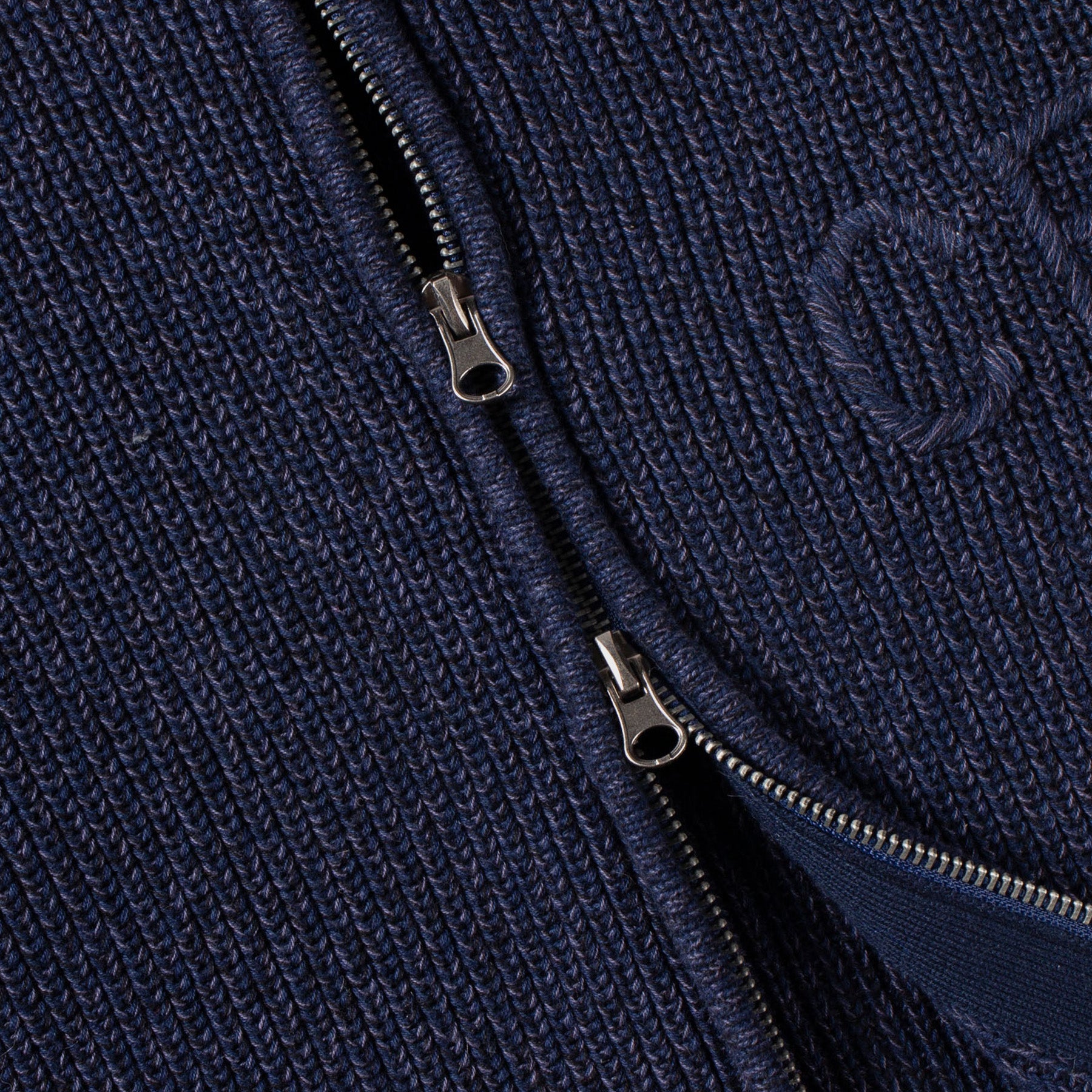 Wolfe Zip Knit Navy