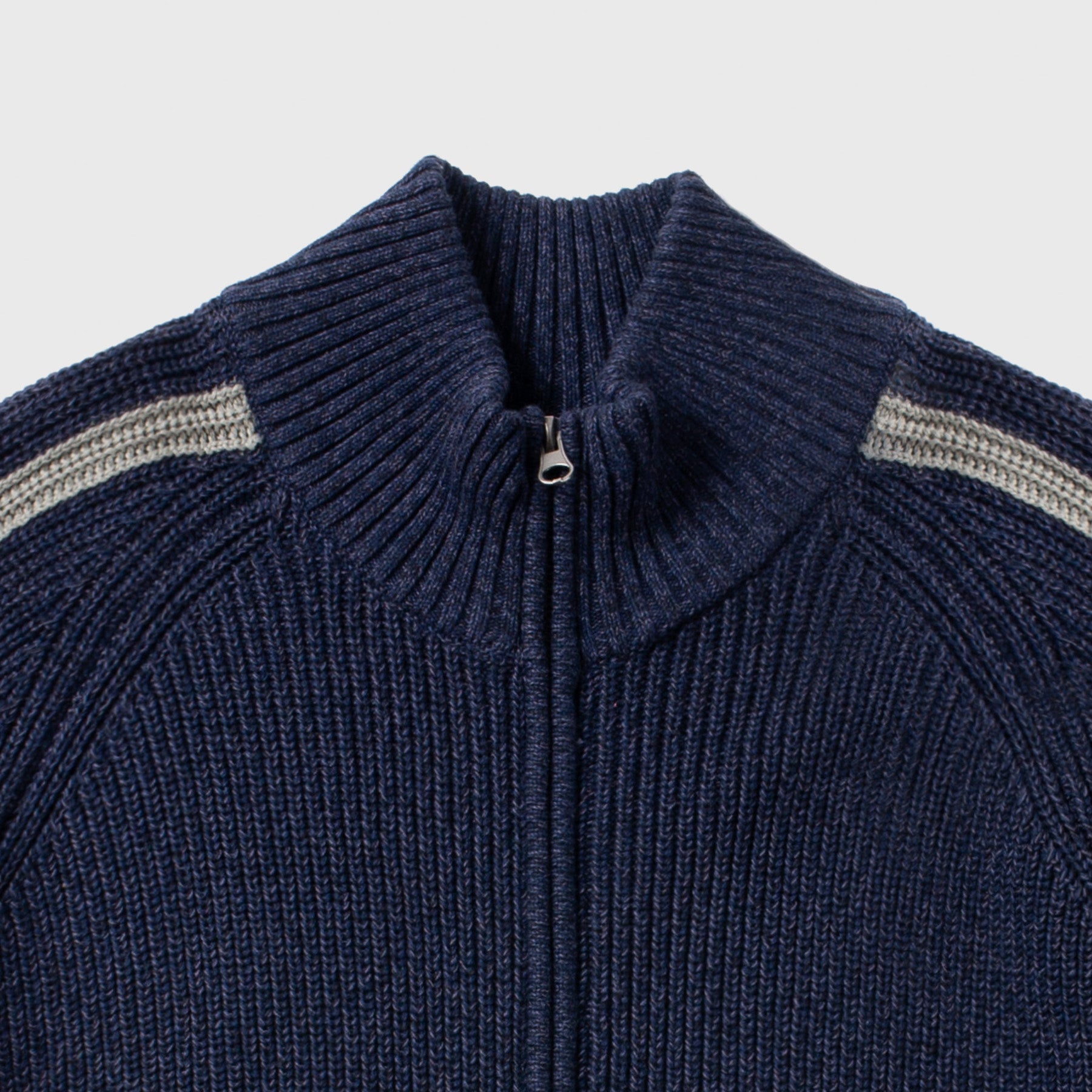 Wolfe Zip Knit Navy