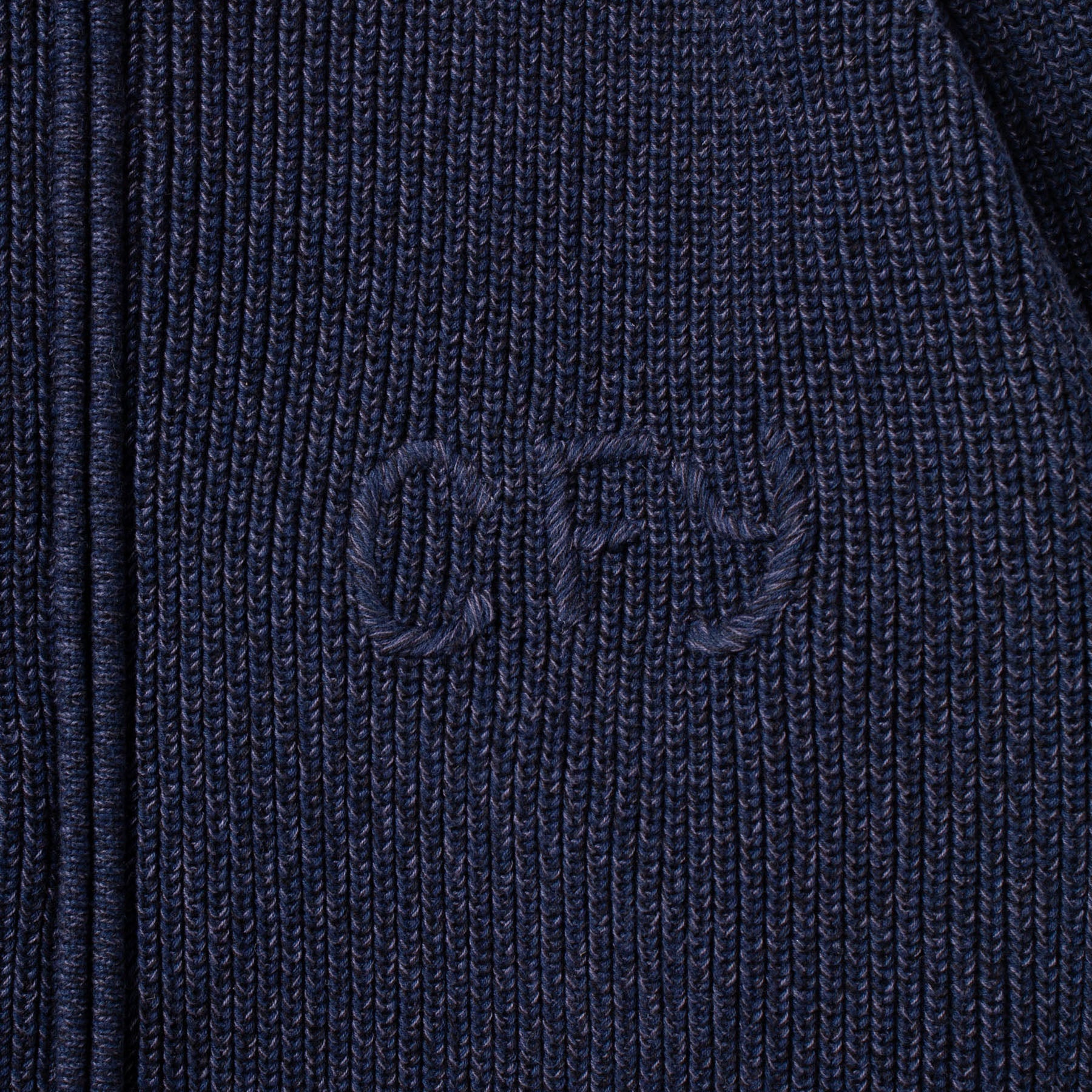 Wolfe Zip Knit Navy