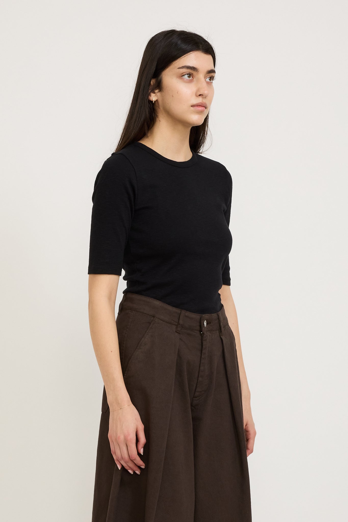 YMC | Charlotte Short Sleeve Top Black | Maplestore