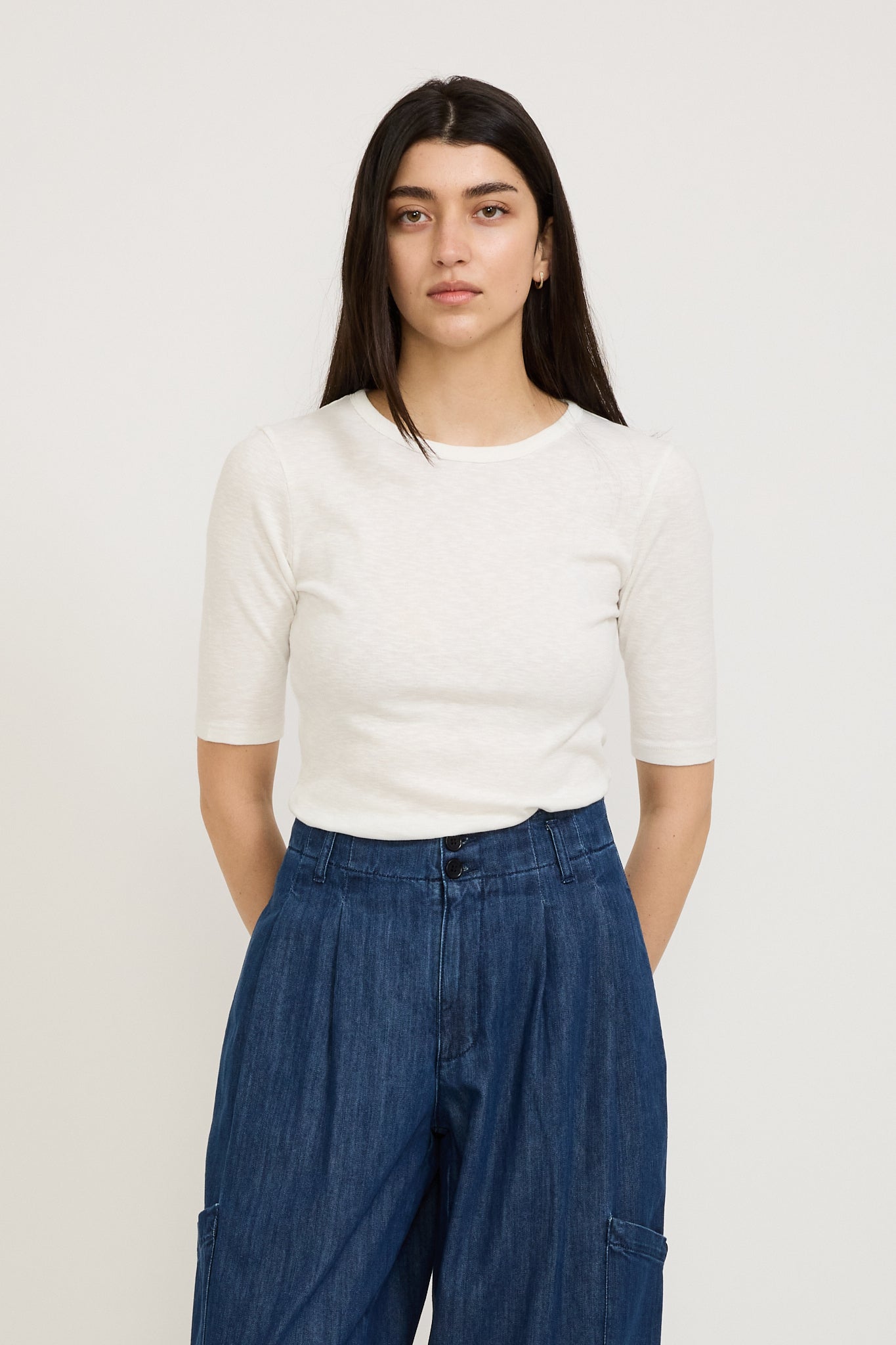 YMC | Charlotte Short Sleeve Top White | Maplestore