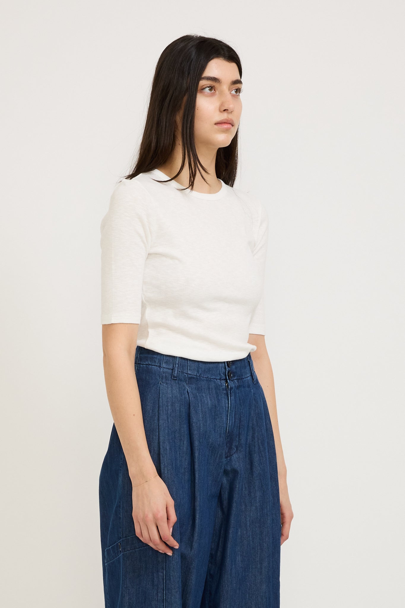 YMC | Charlotte Short Sleeve Top White | Maplestore