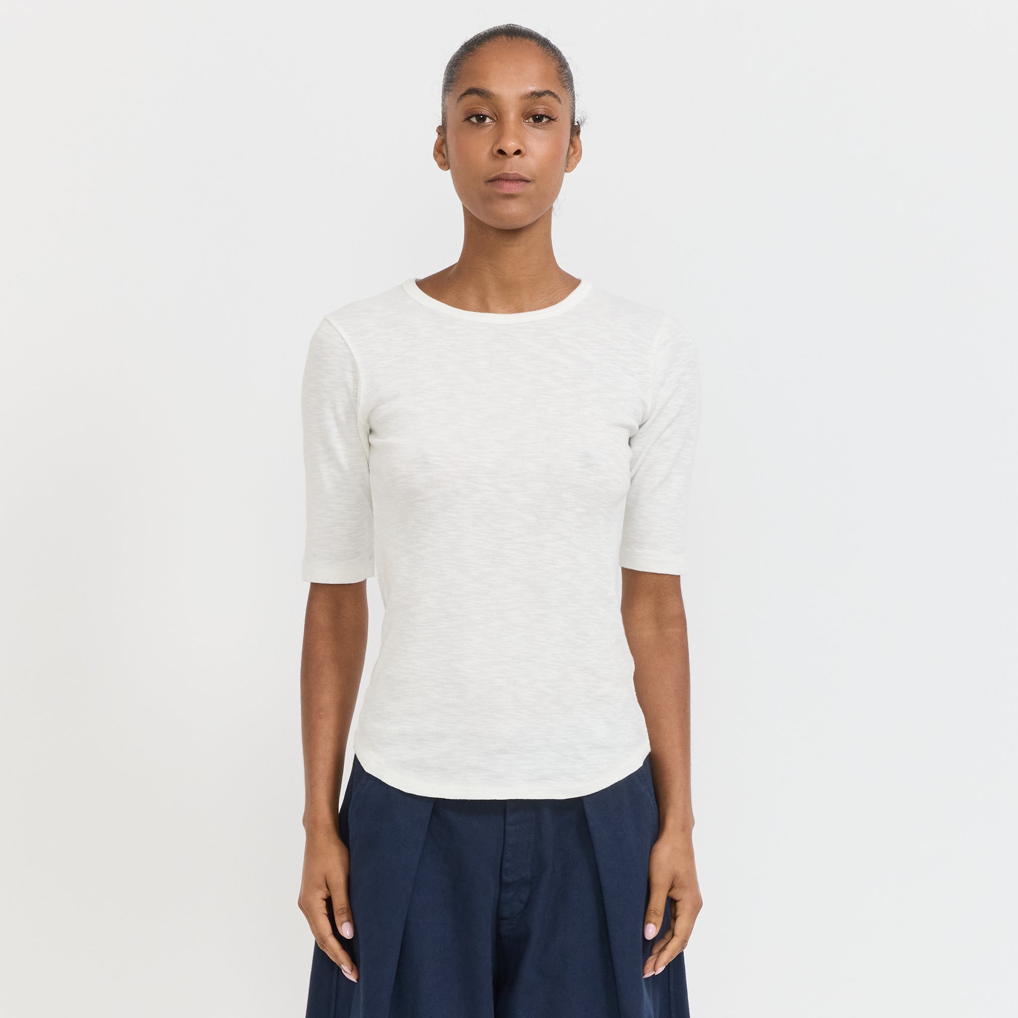 Charlotte Short Sleeve Top White