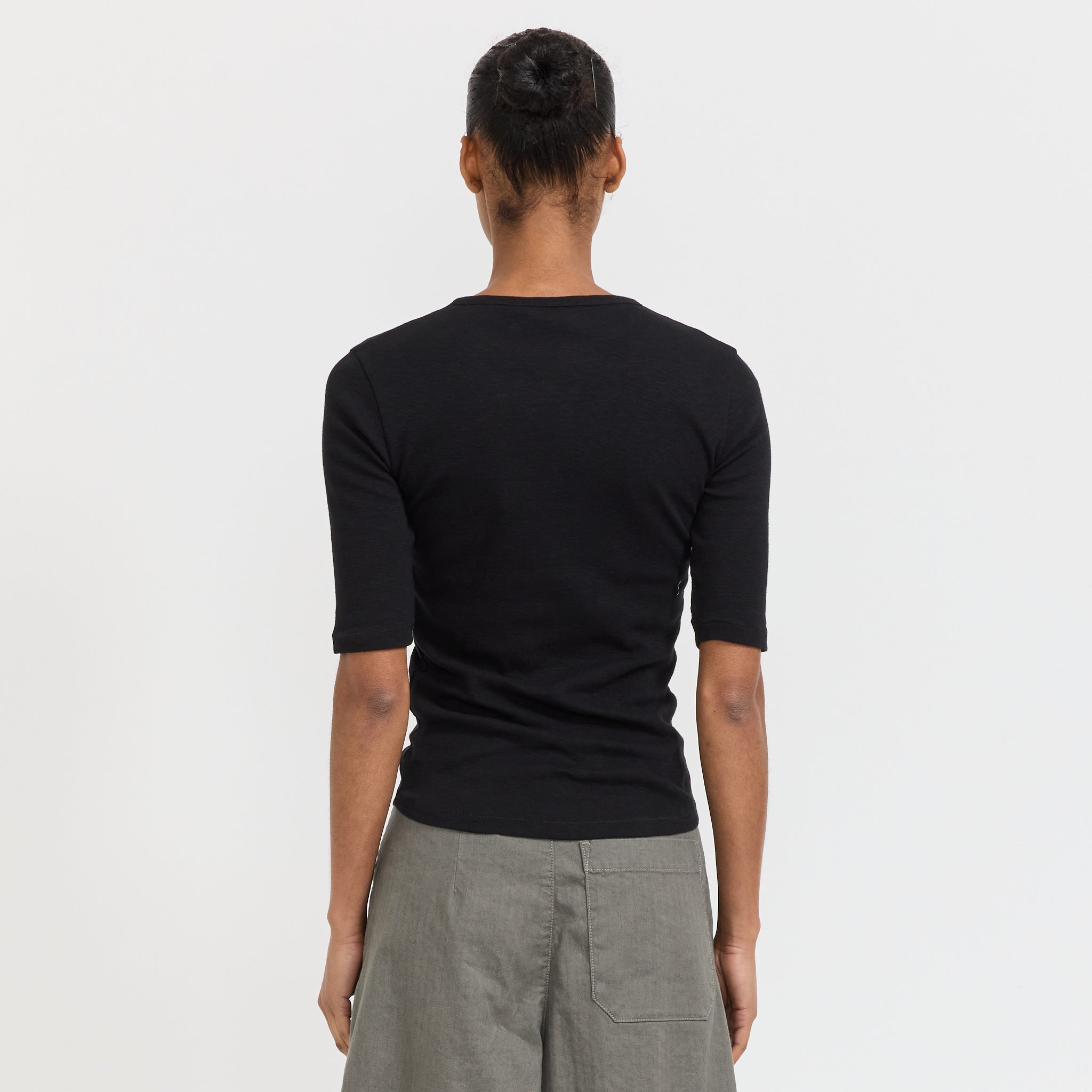 YMC | Charlotte Short Sleeve Top Black | Maplestore