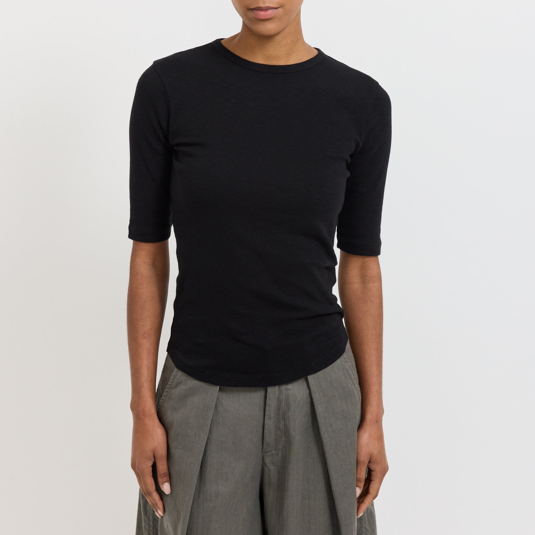 YMC | Charlotte Short Sleeve Top Black | Maplestore