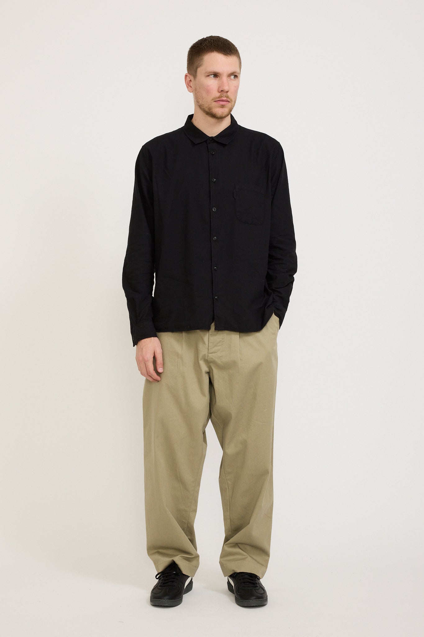 YMC | Curtis Shirt Black | Maplestore