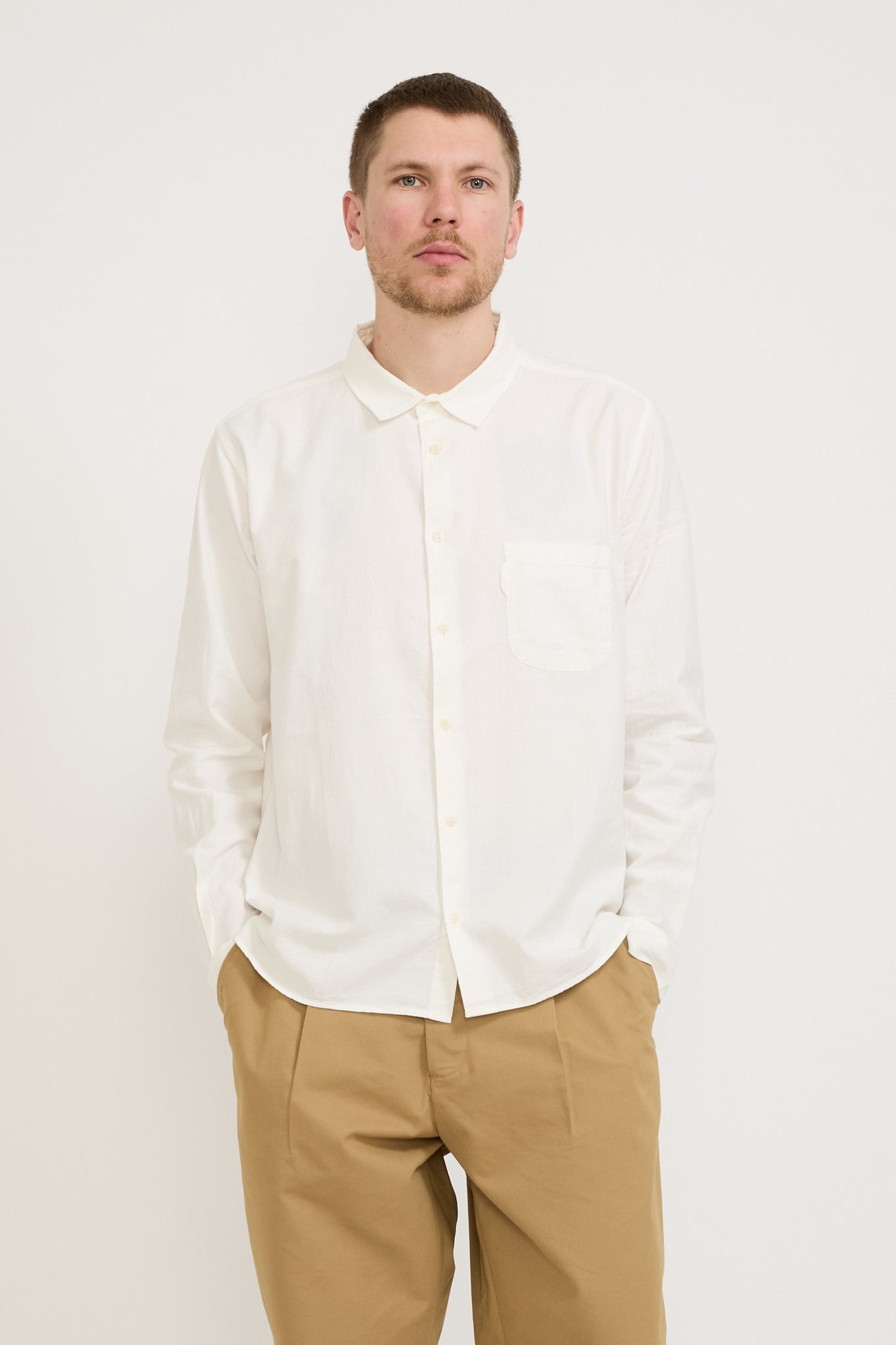 YMC | Curtis Shirt White | Maplestore