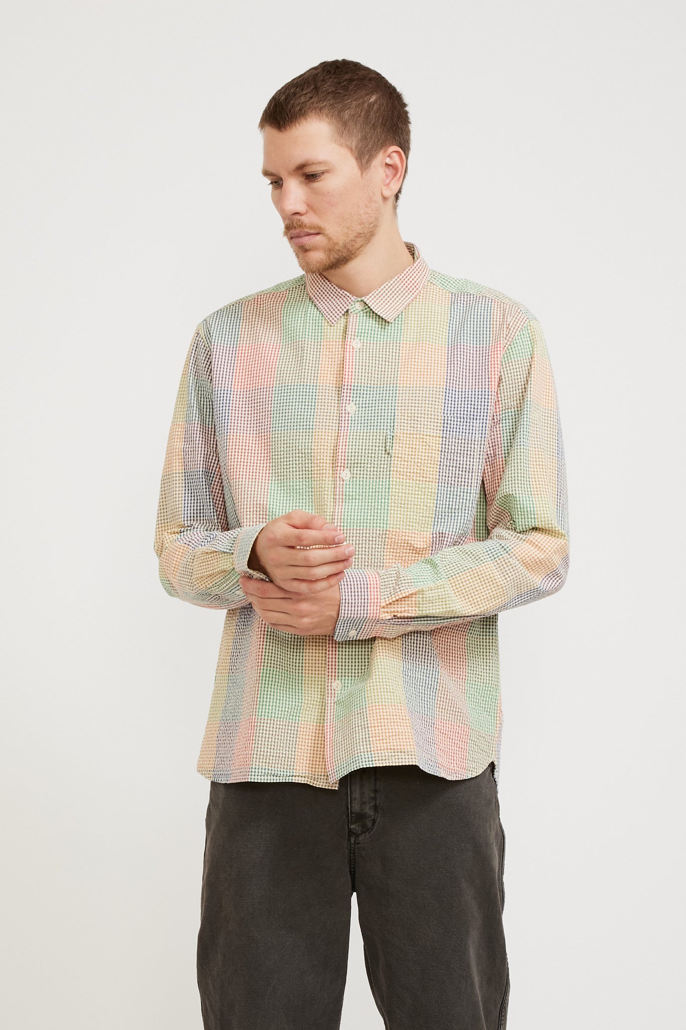 YMC | Curtis Shirt Check Multi | Maplestore