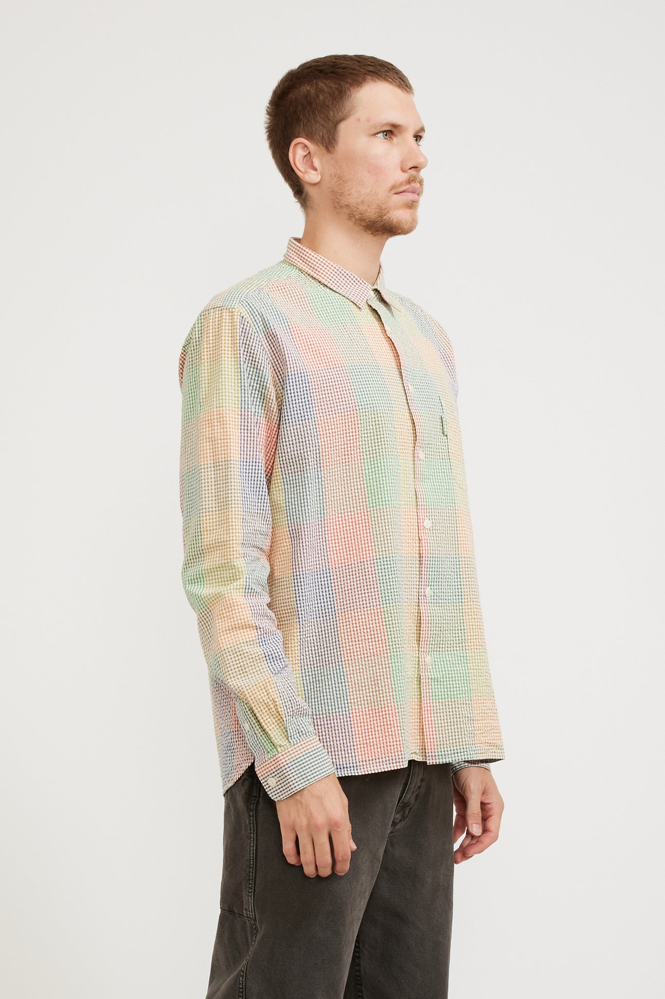 YMC | Curtis Shirt Check Multi | Maplestore