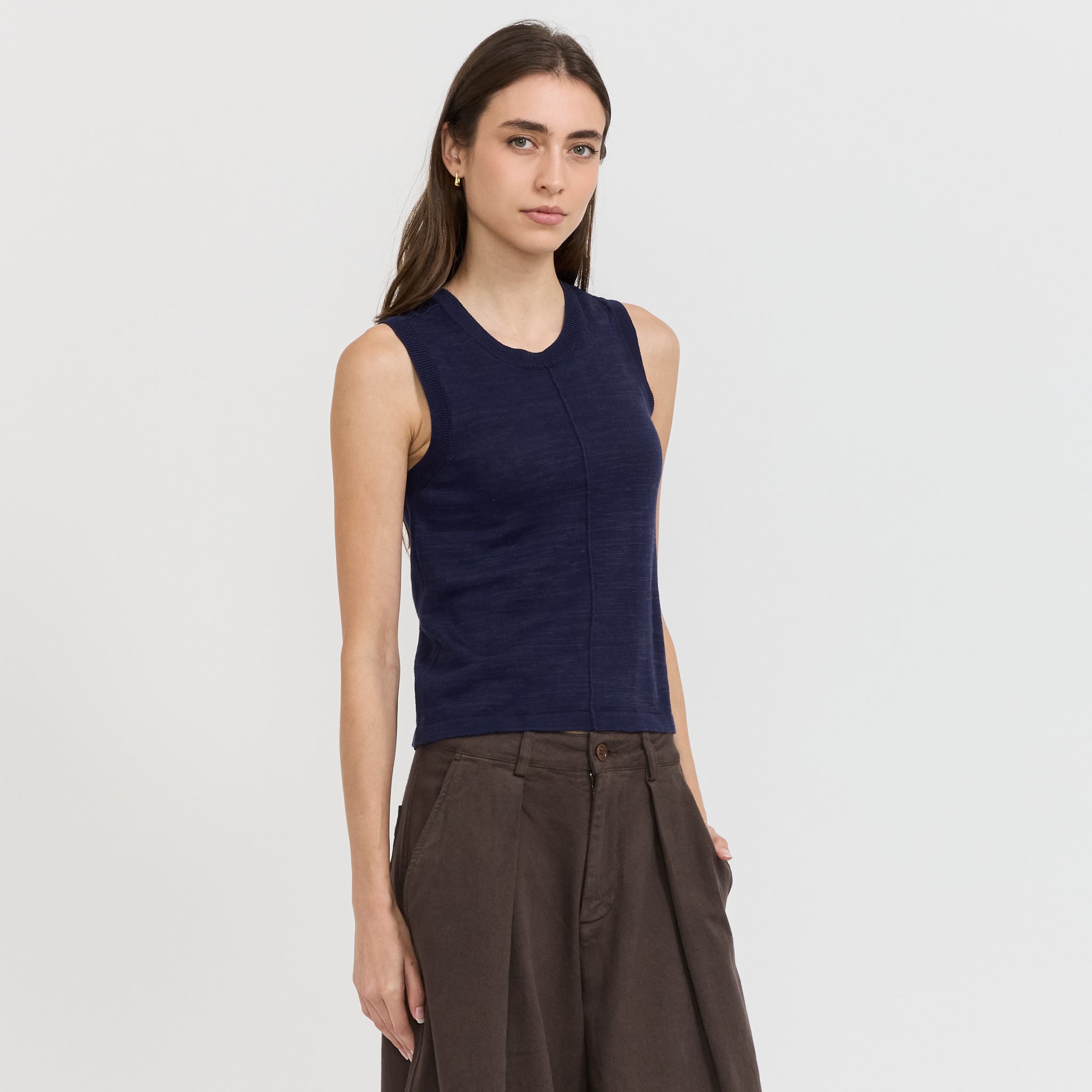 YMC | Dot Vest Navy | Maplestore