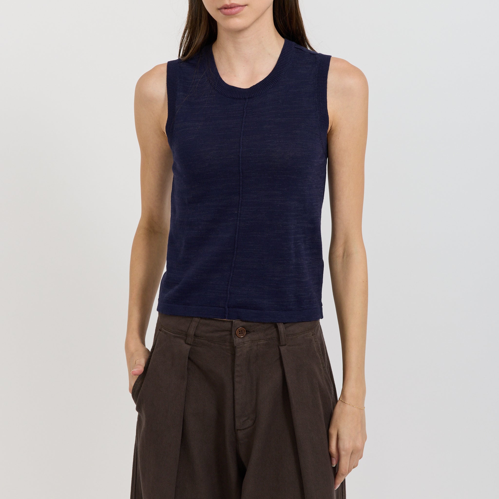 YMC | Dot Vest Navy | Maplestore