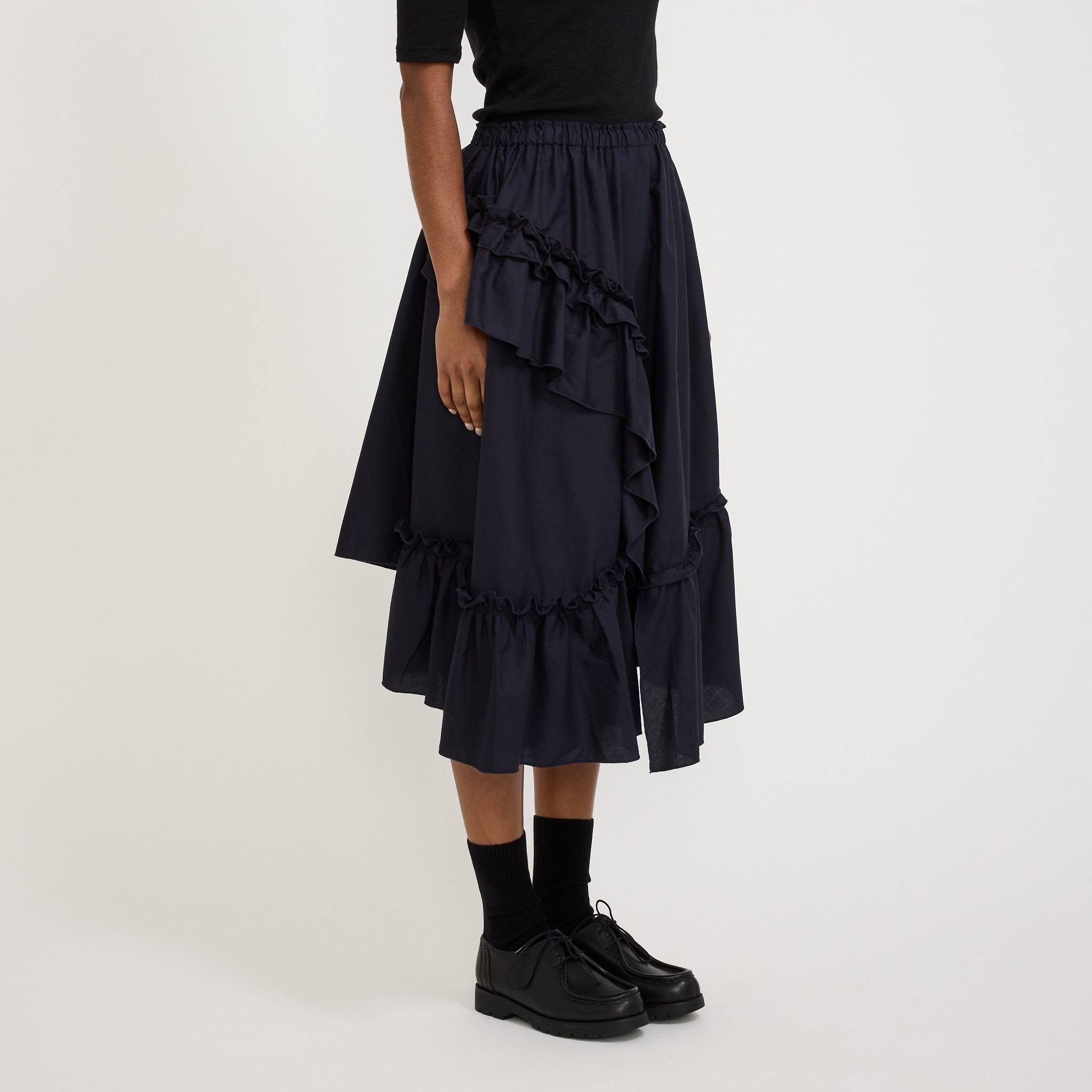 Draped Skirt Navy