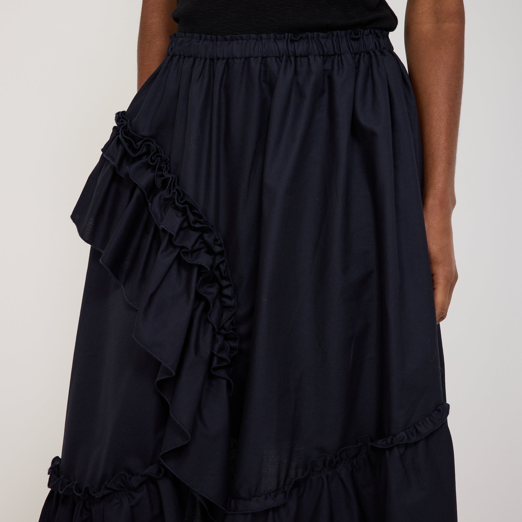 Draped Skirt Navy