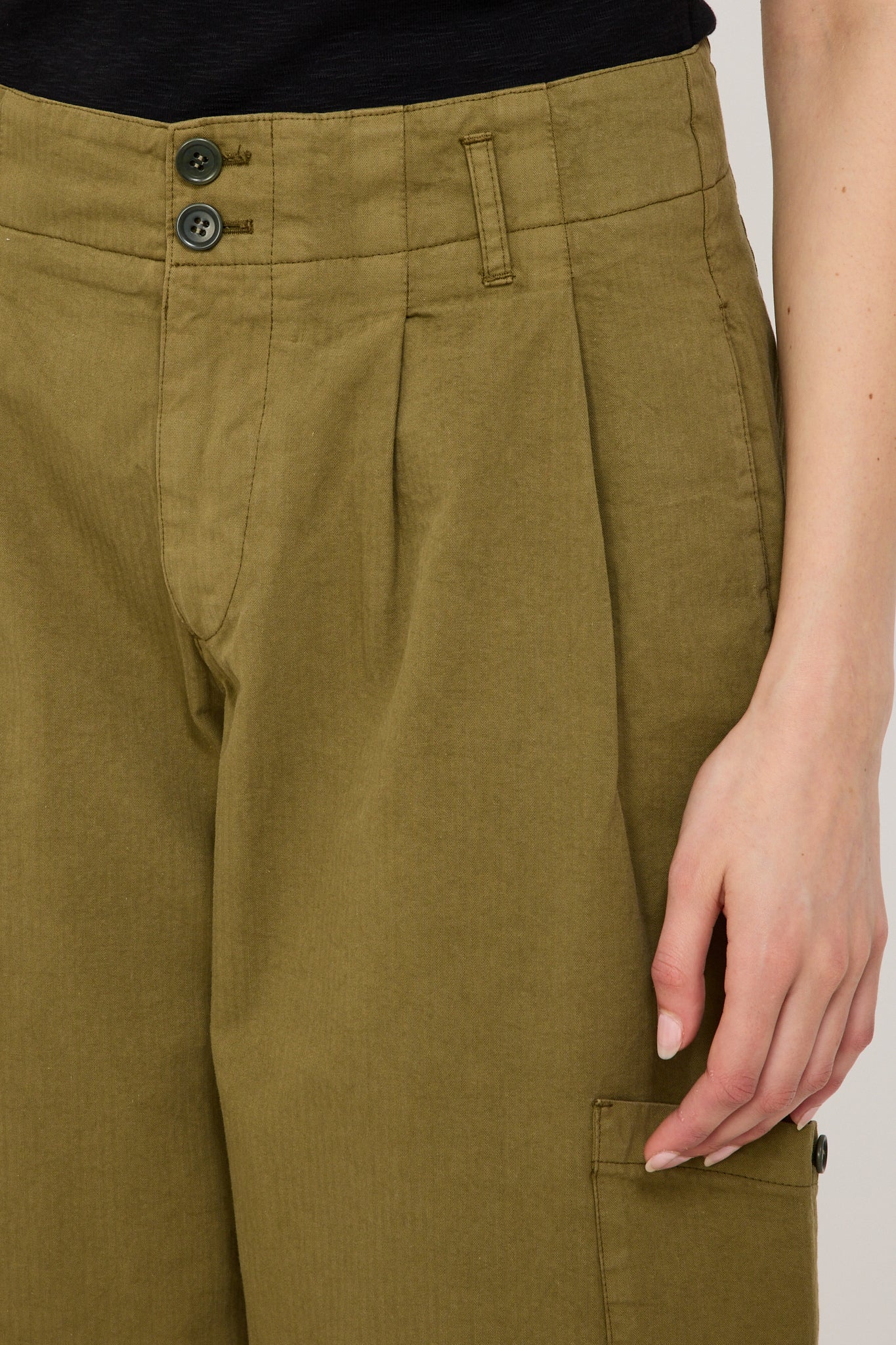 YMC | Grease Trouser Olive Green | Maplestore