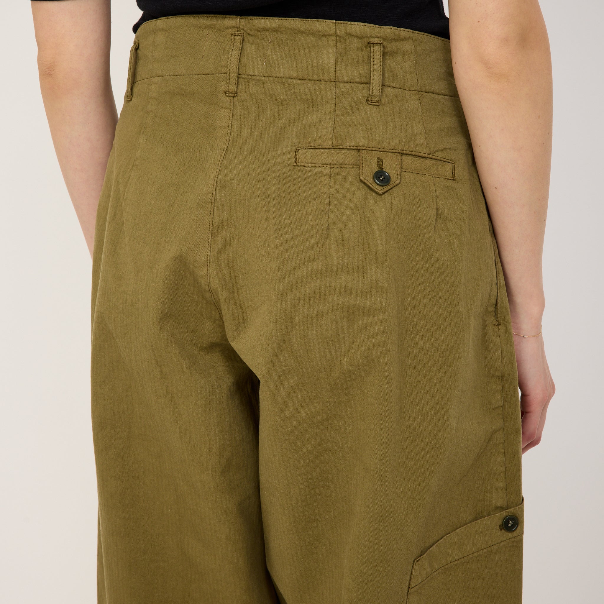 YMC | Grease Trouser Olive Green | Maplestore