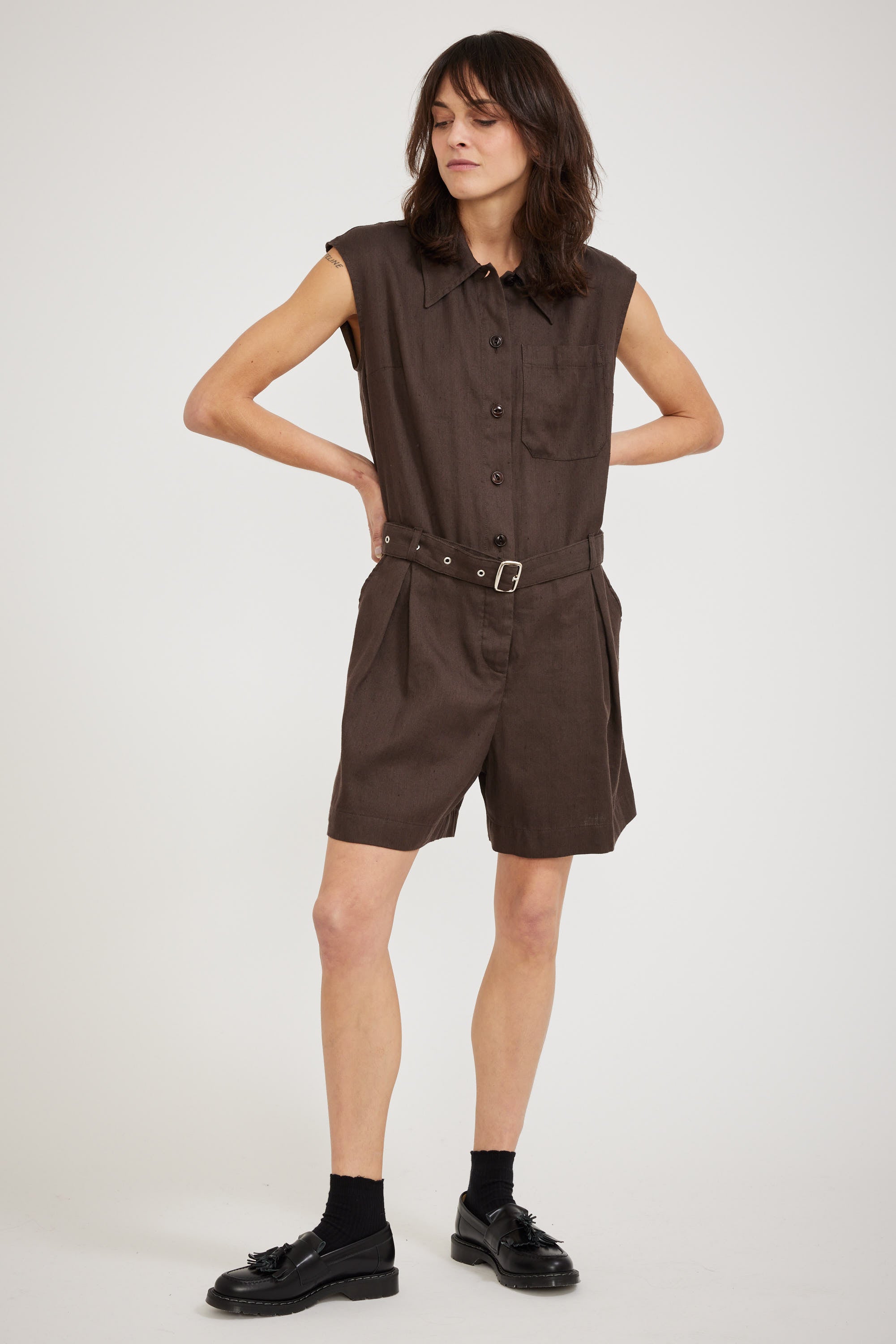 YMC | Julie Jumpsuit Brown | Maplestore