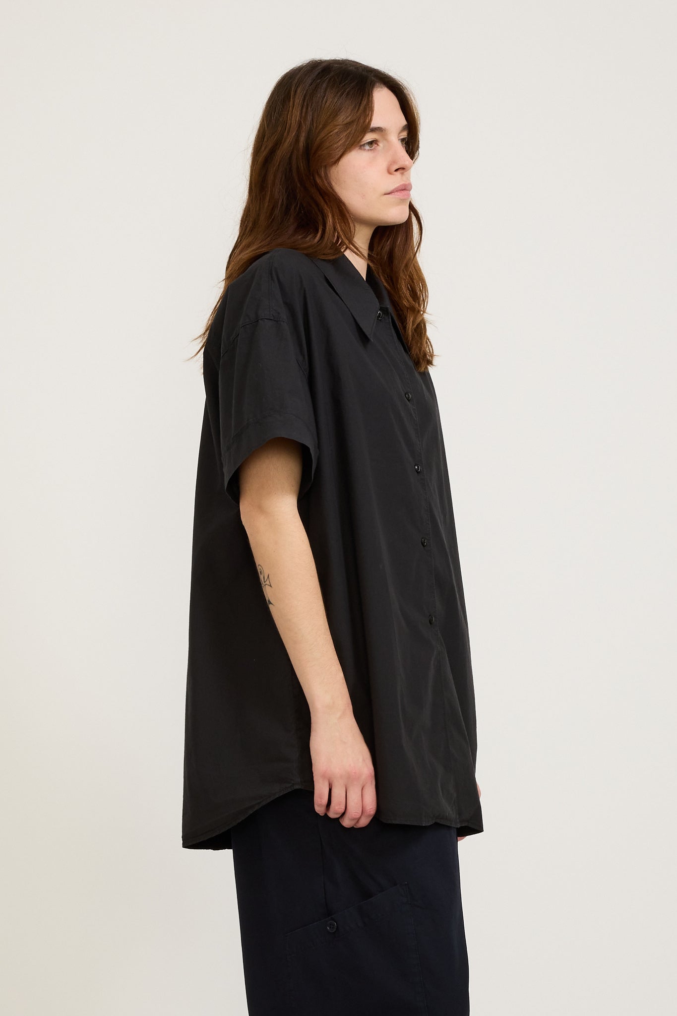 YMC | Lena Short Sleeve Shirt Black | Maplestore