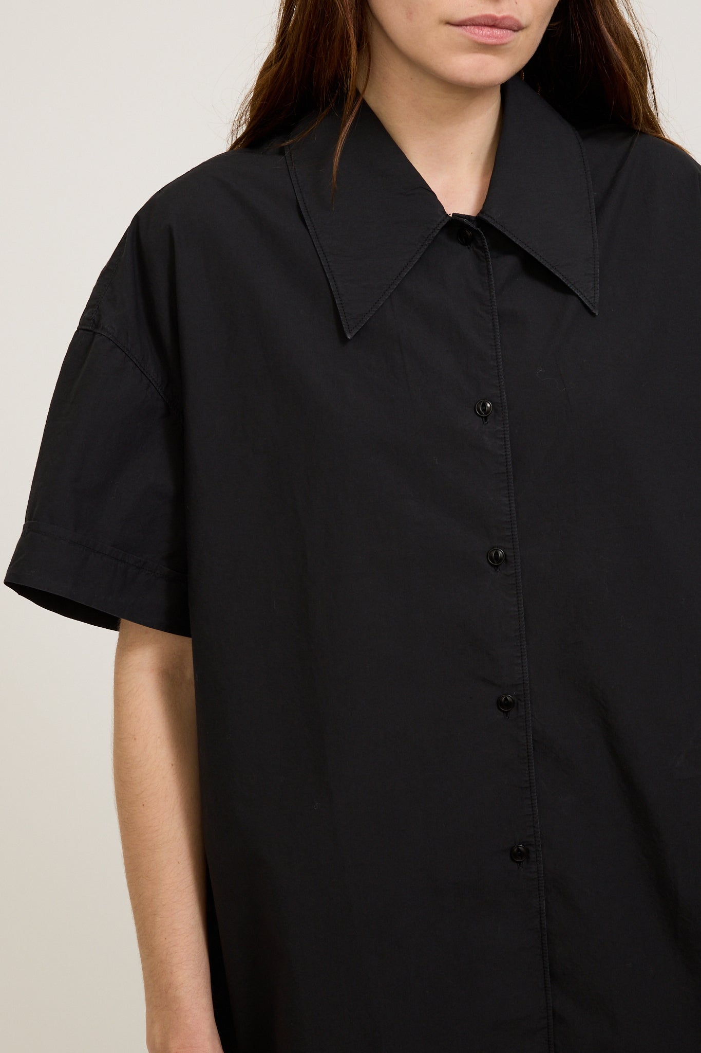 YMC | Lena Short Sleeve Shirt Black | Maplestore