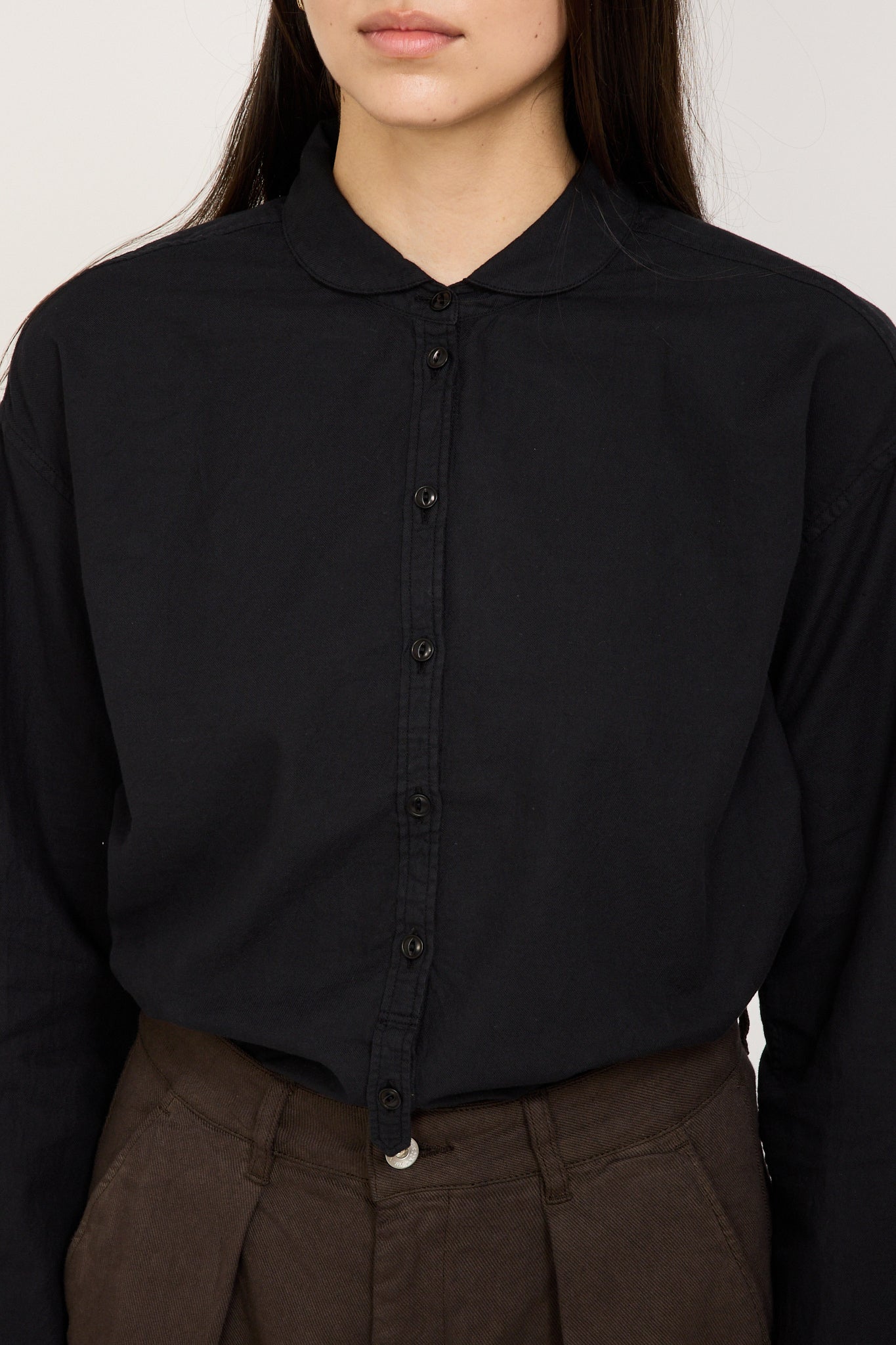 YMC | Marianne Long Sleeve Shirt Black | Maplestore