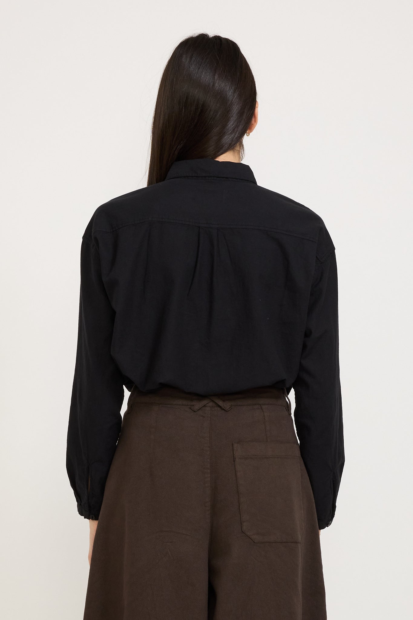 YMC | Marianne Long Sleeve Shirt Black | Maplestore