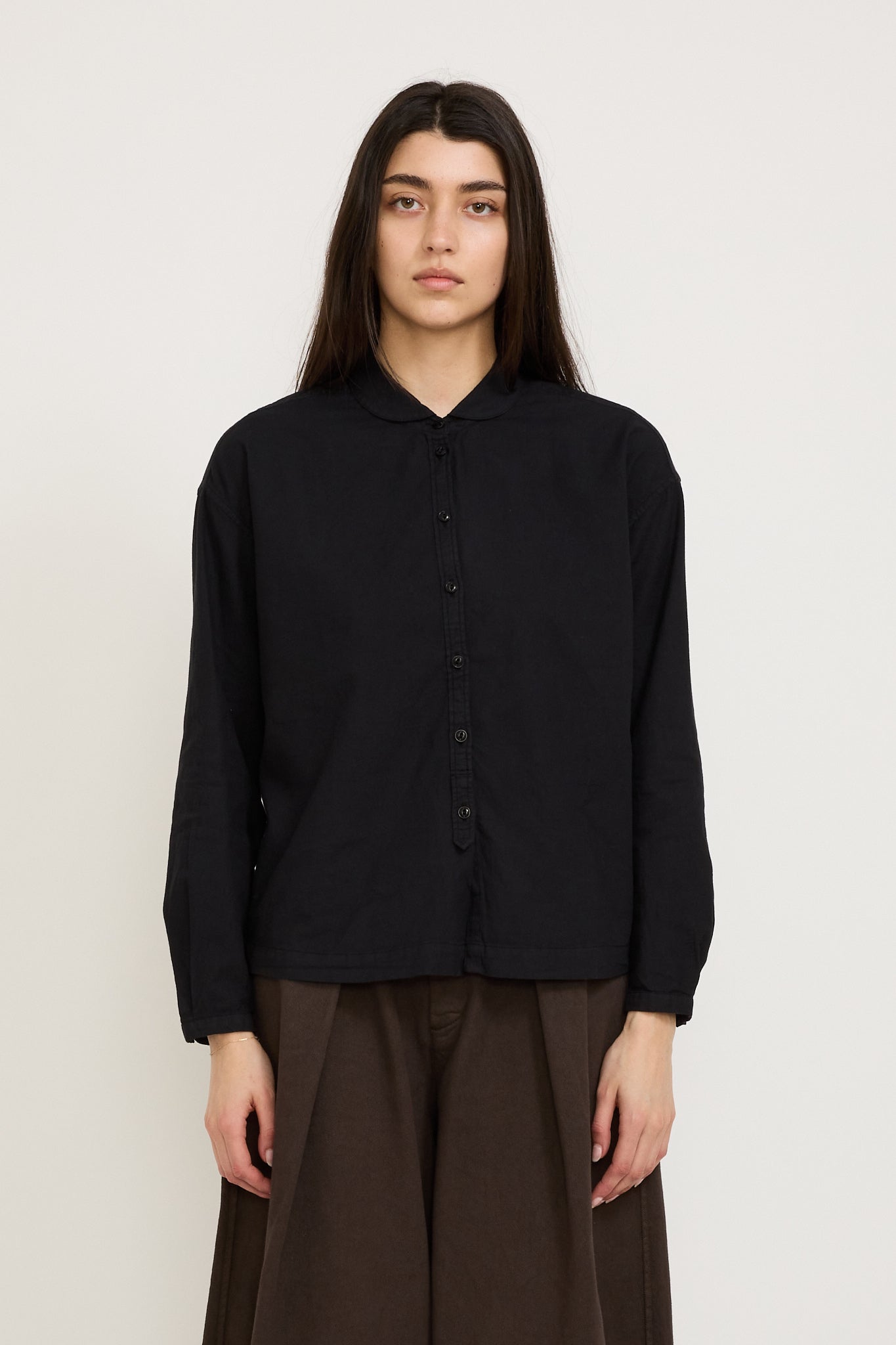 YMC | Marianne Long Sleeve Shirt Black | Maplestore