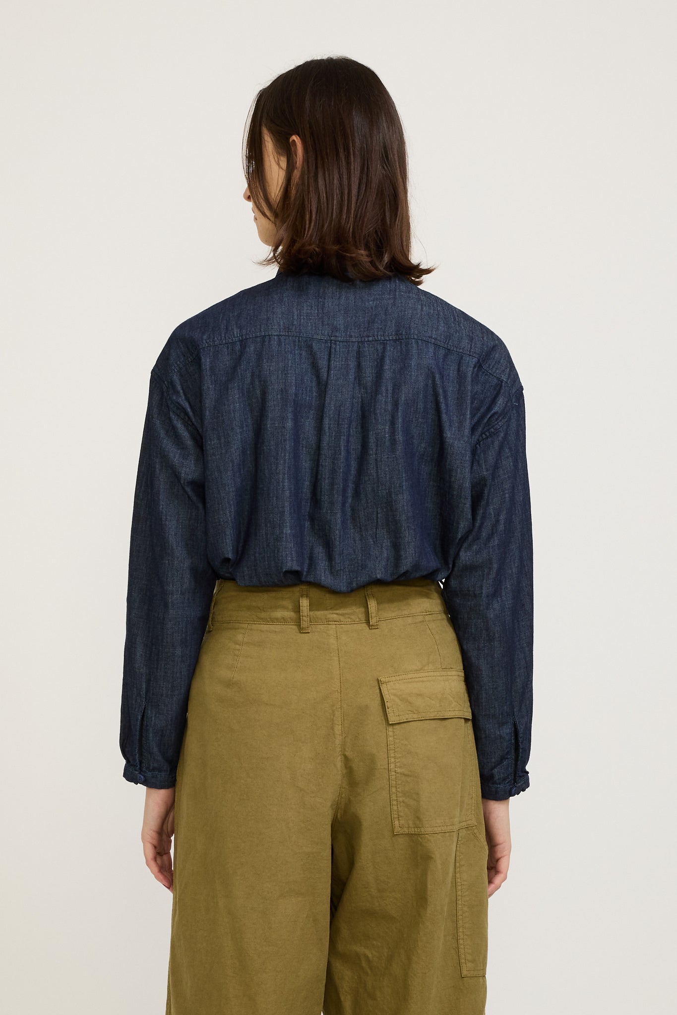 YMC | Earth Marianne Long Sleeve Shirt Dark Indigo | Maplestore
