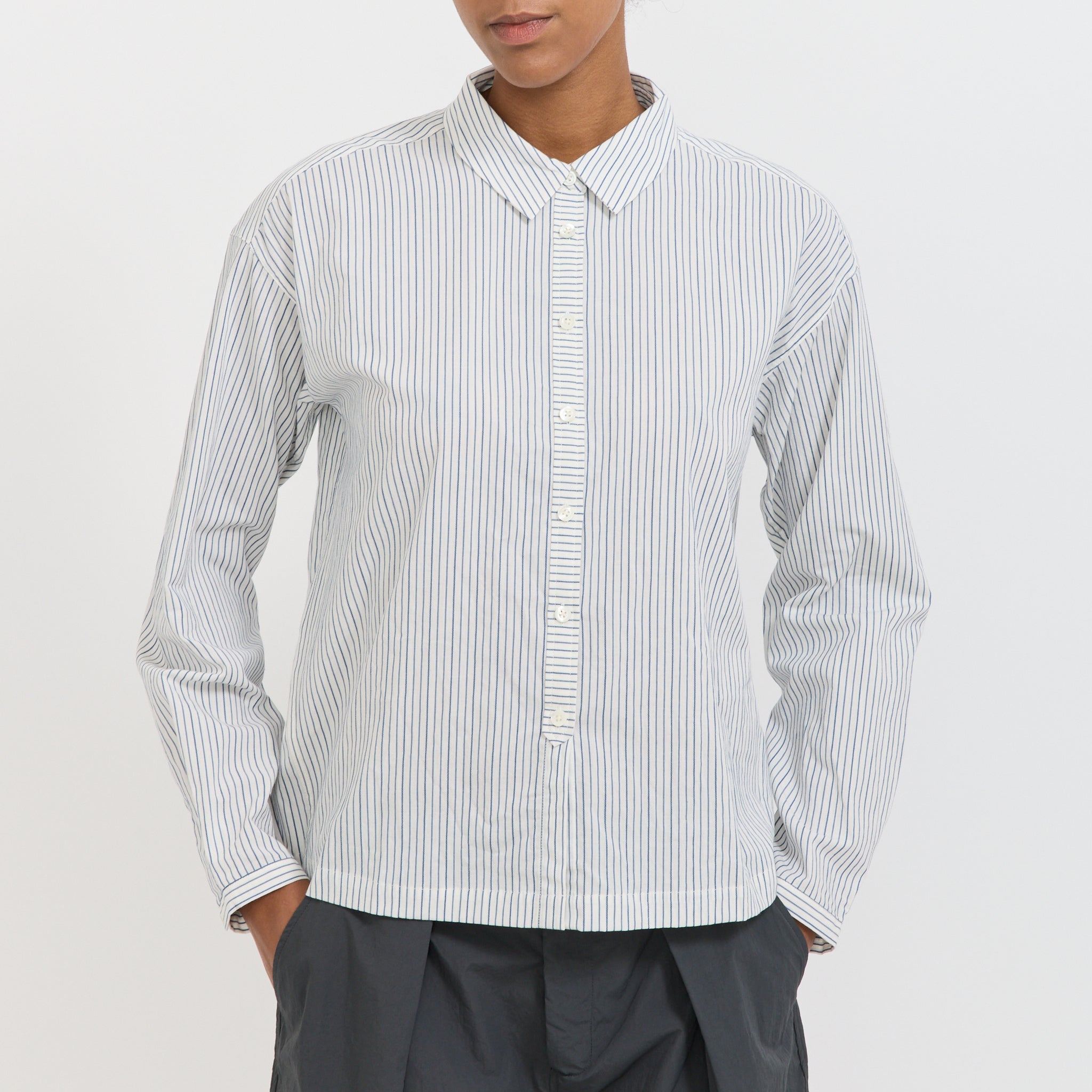 Marianne Shirt Natural/Navy