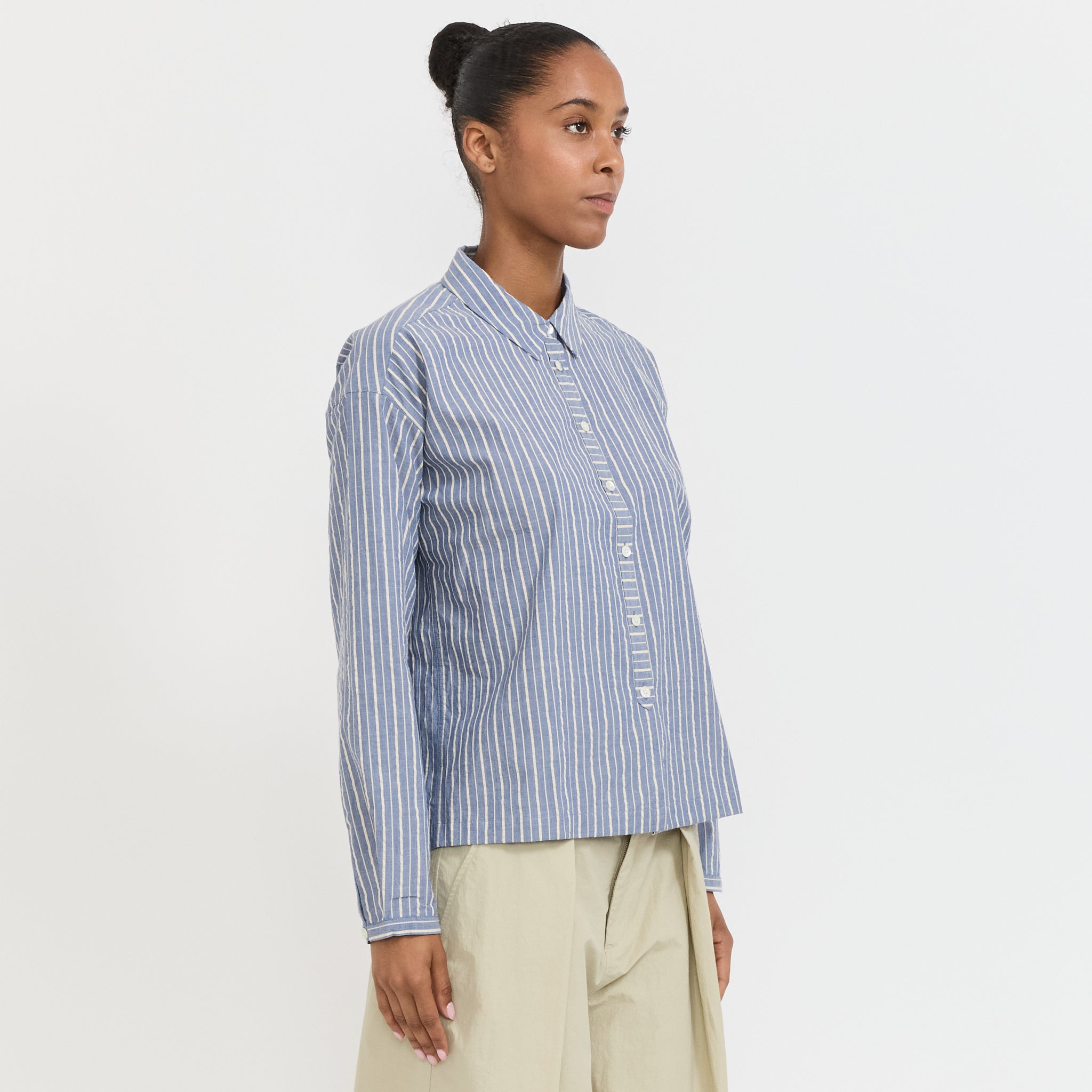 Marianne Shirt Navy/Natural