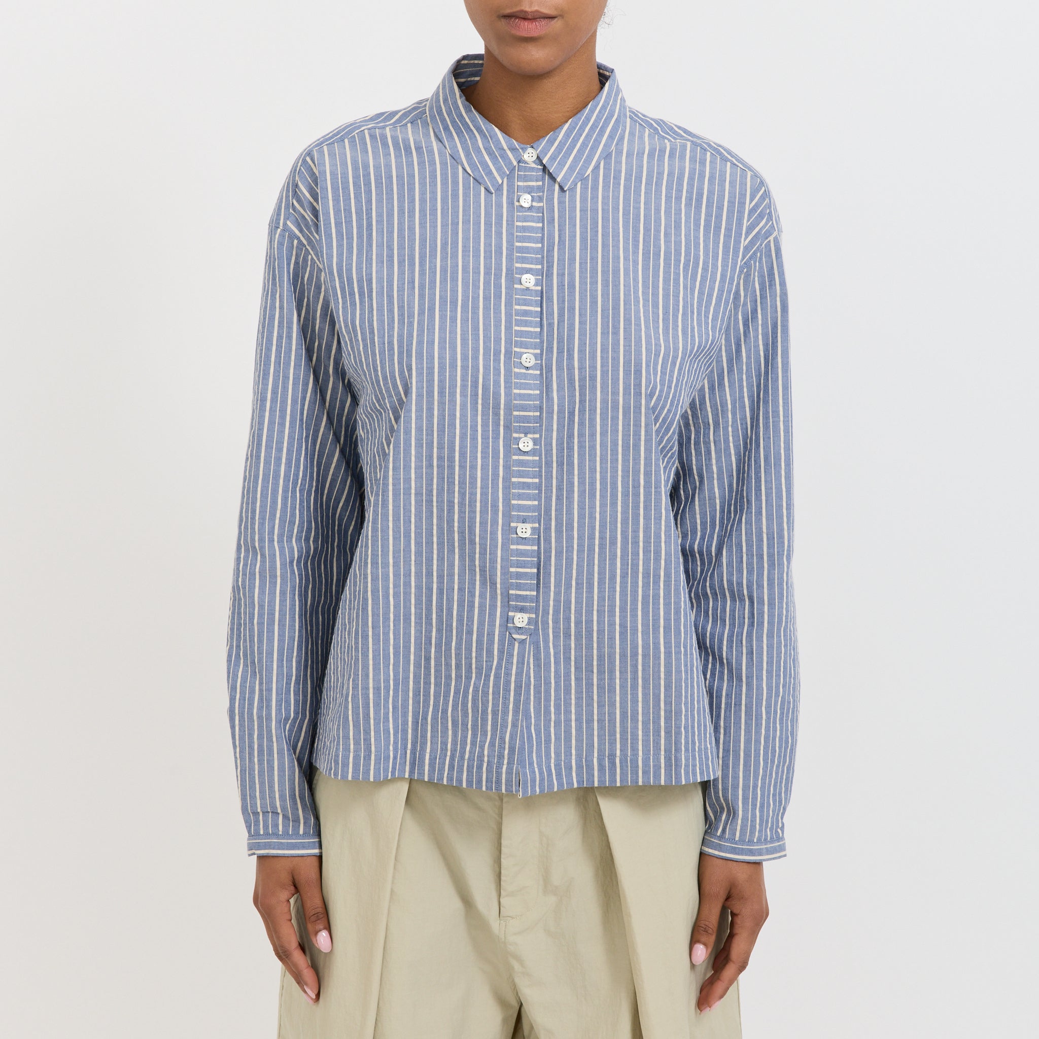 Marianne Shirt Navy/Natural